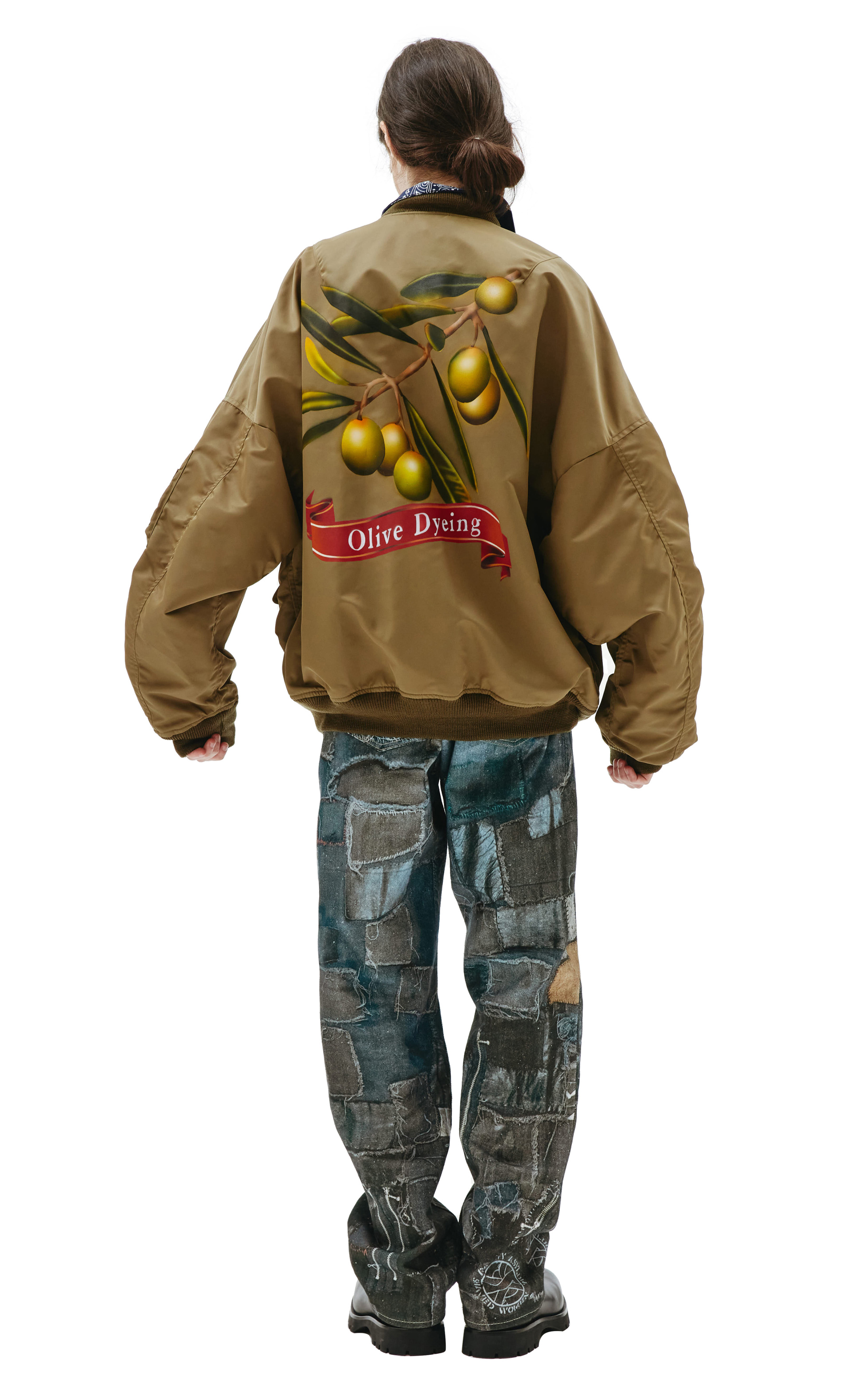 Doublet Olive Vegetable Dyed MA-1 Bomber