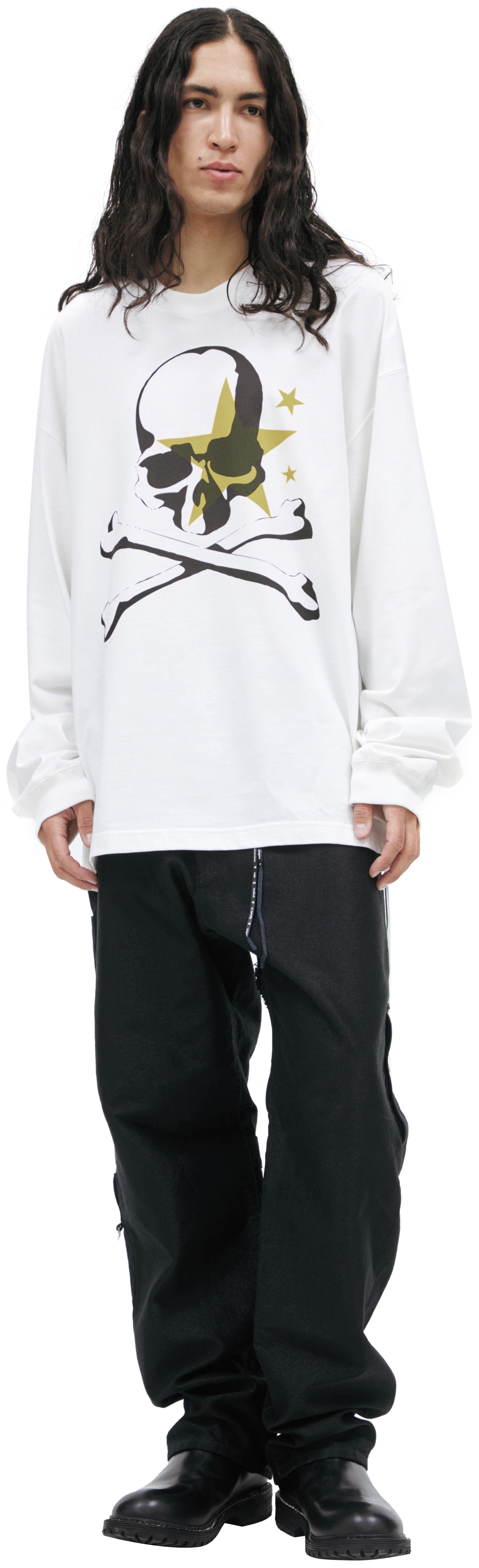 Mastermind WORLD White longsleeve with print