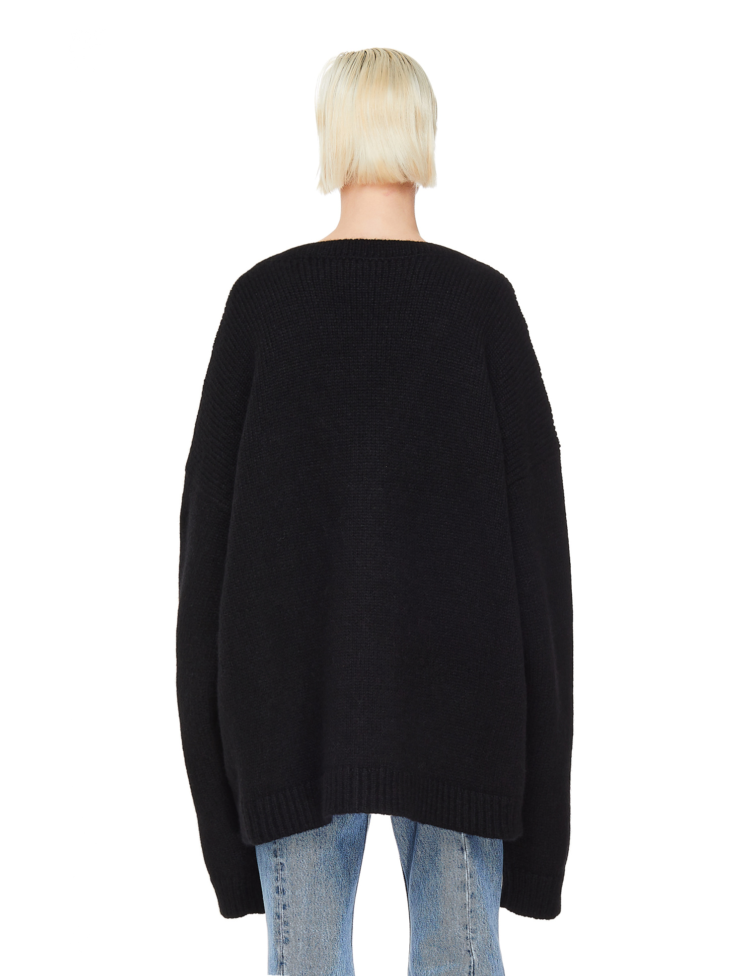 VETEMENTS Черный кардиган с разными пуговицами