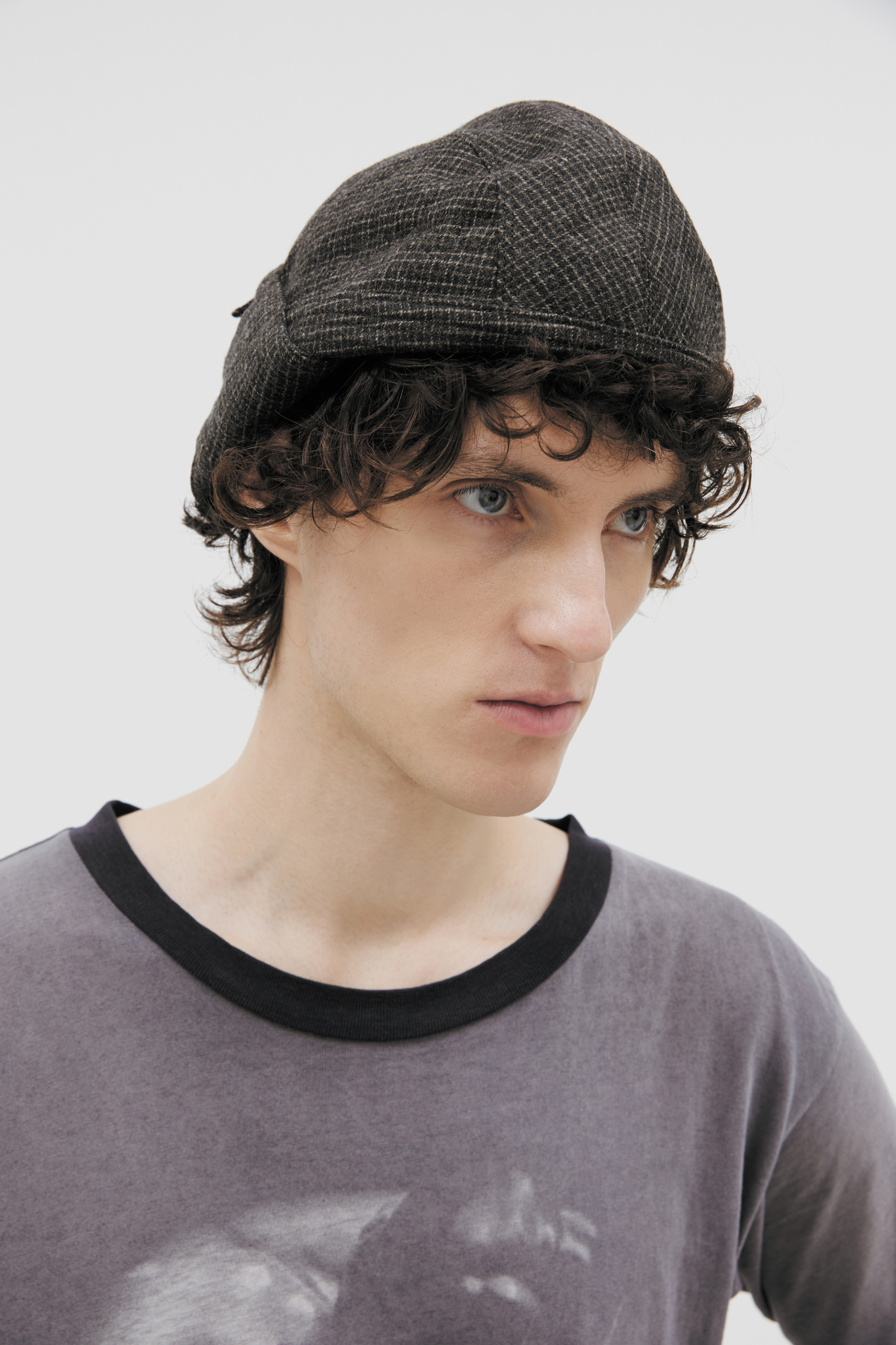 Ziggy Chen Gray Multi Panel Hat