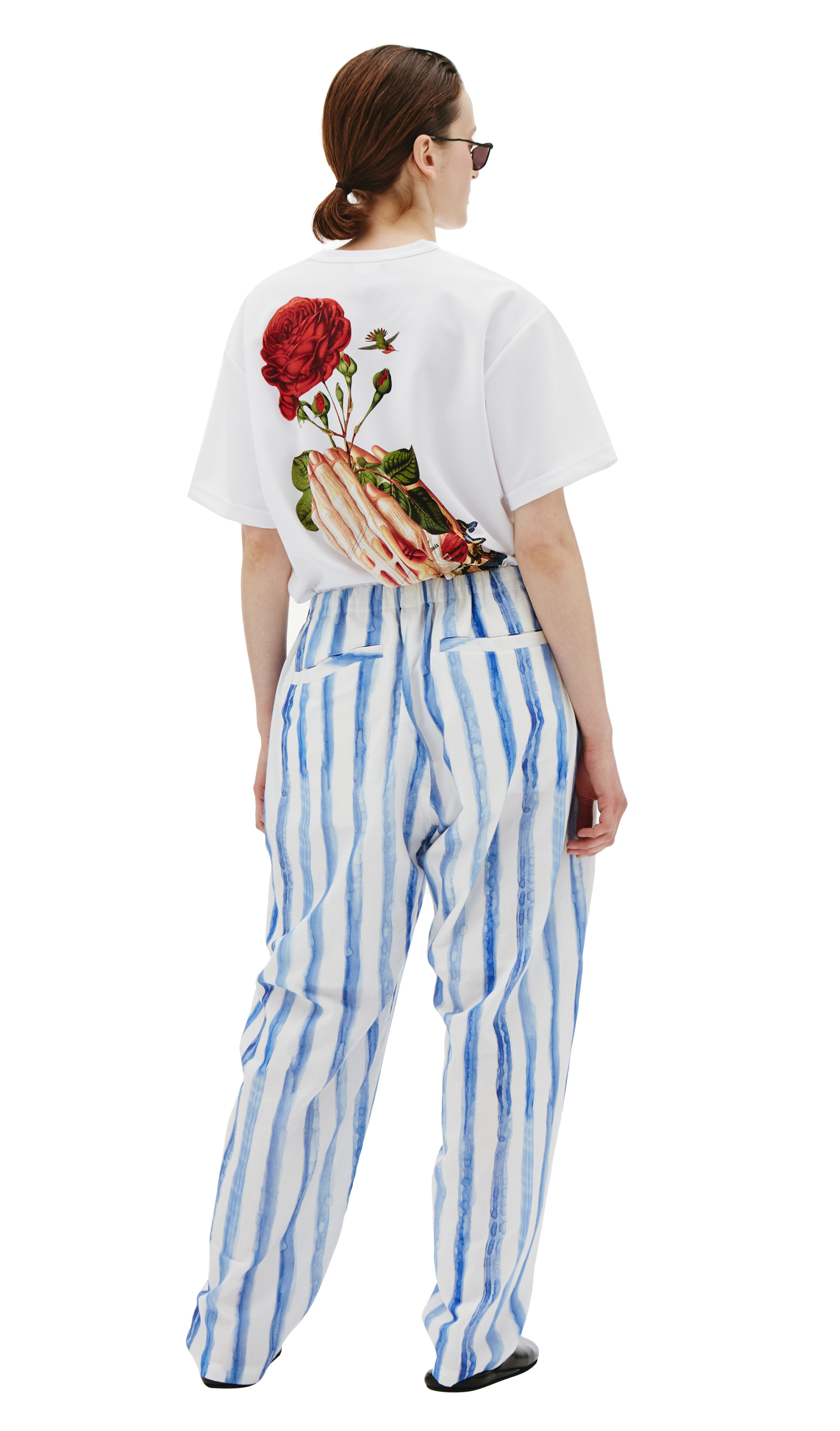 Undercover Cotton striped trousers