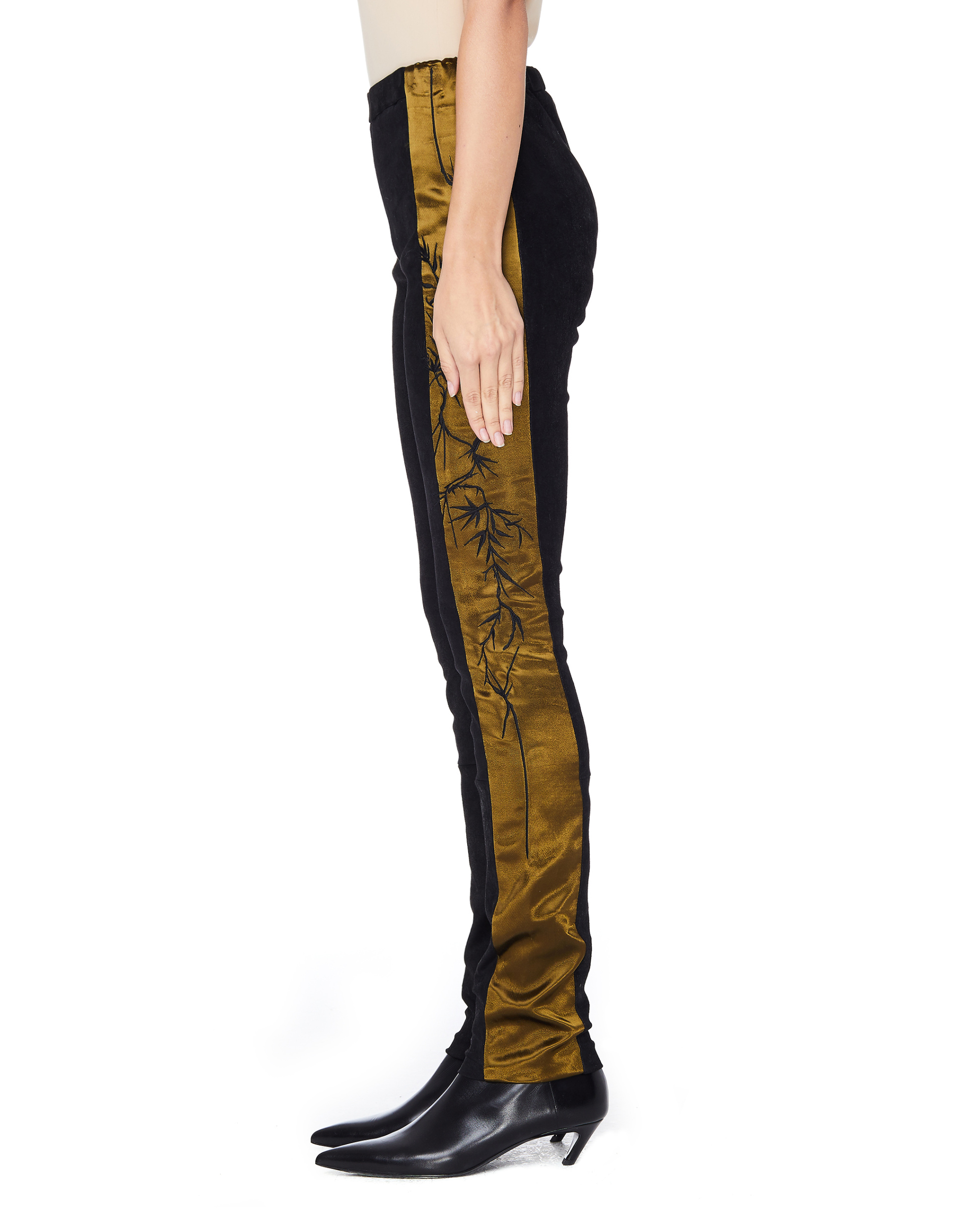 Haider Ackermann Black Leather leggings