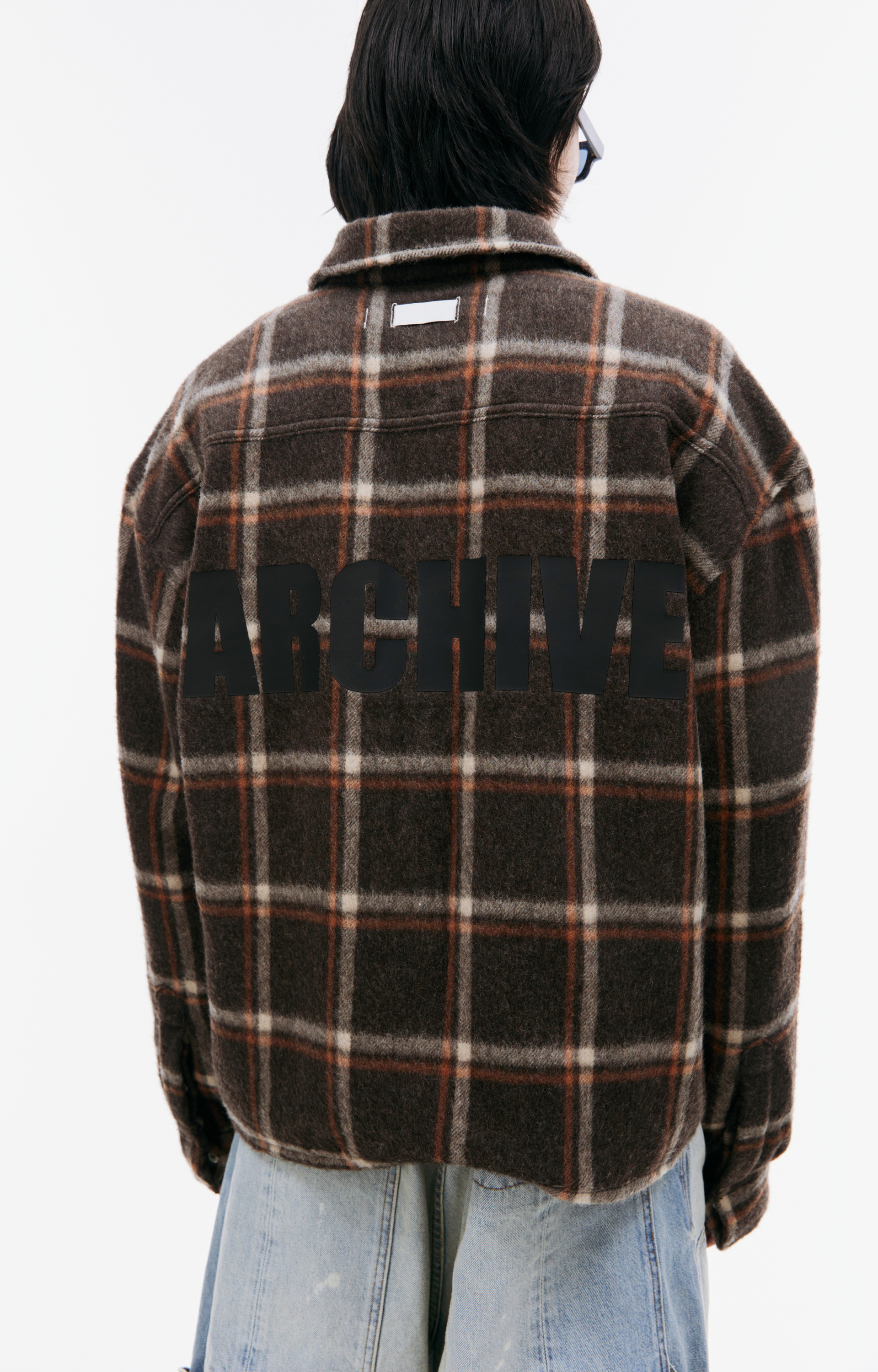 B1ARCHIVE Brown plaid shirt
