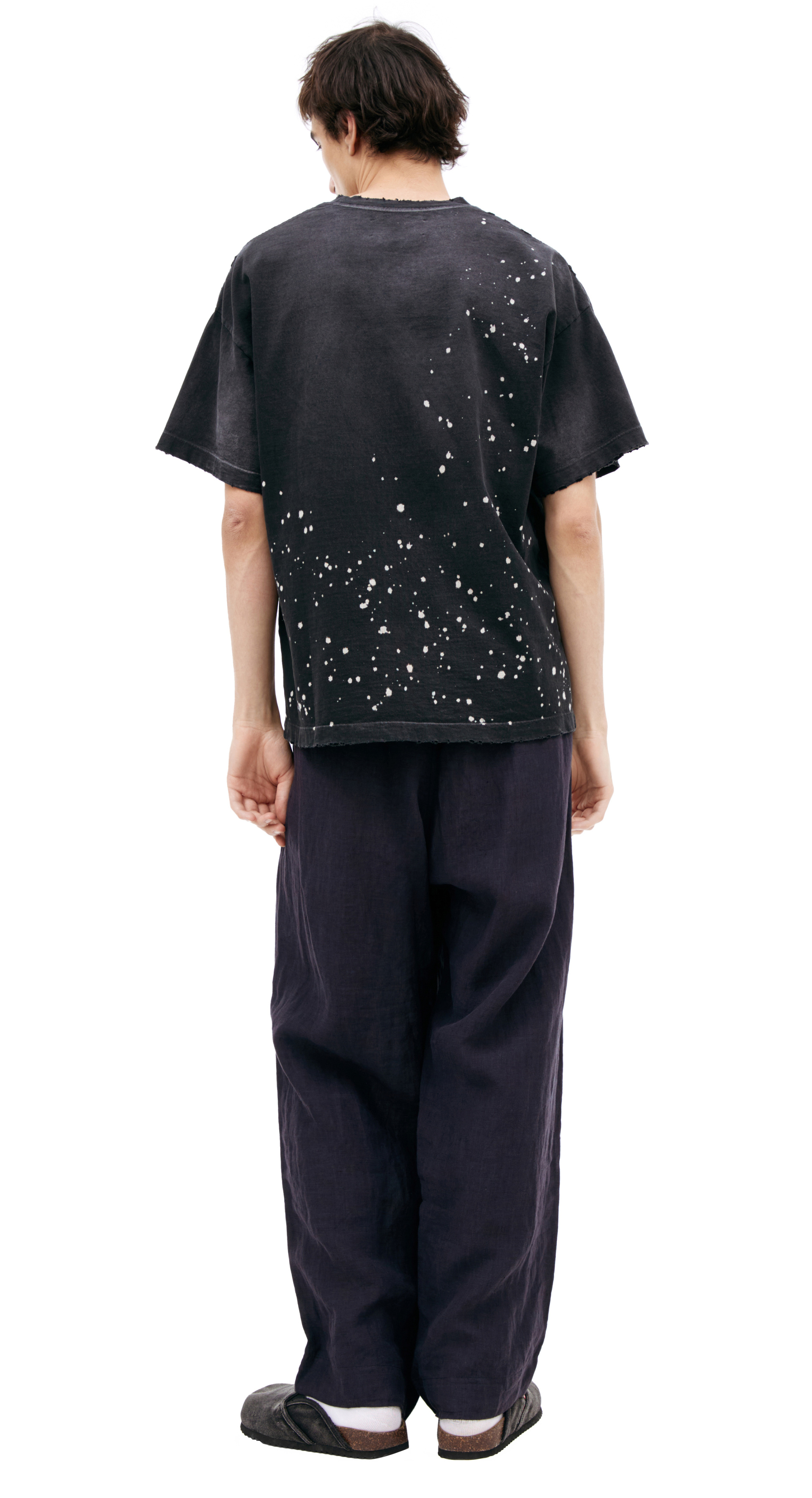 Satoshi Nakamoto T-shirt with a ripped effect