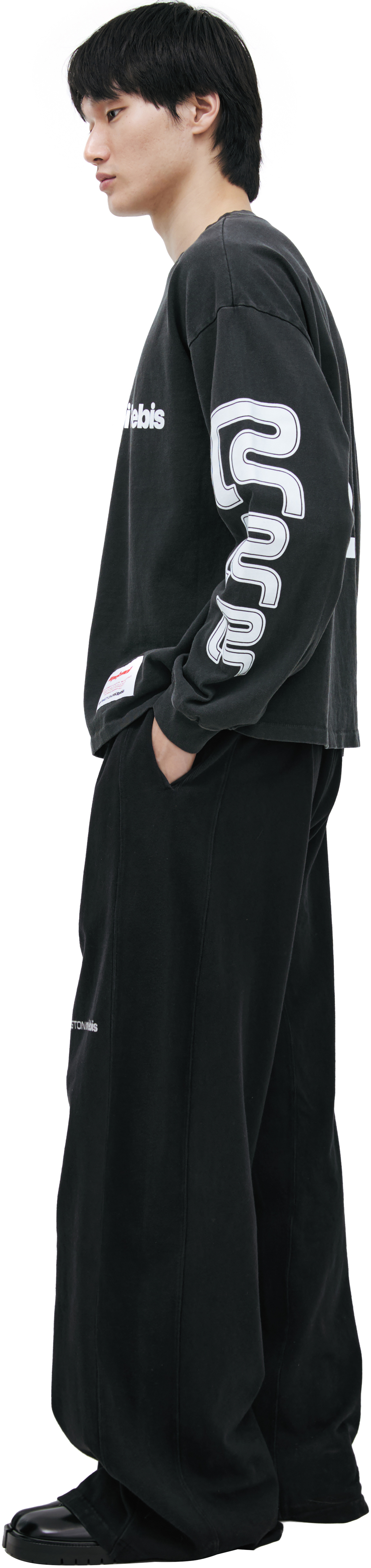 RRR123 Dark gray printed longsleeve