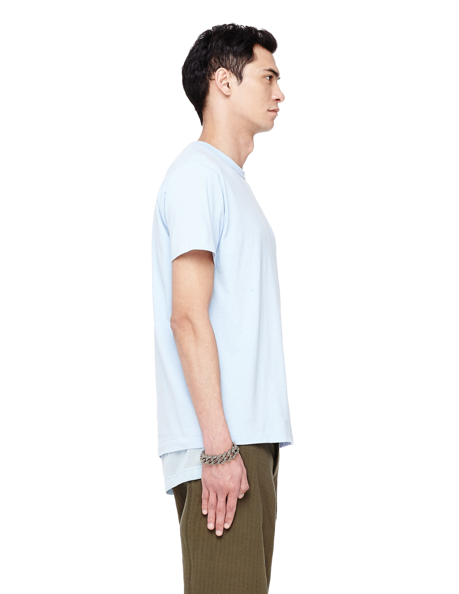 Comme des Garcons Homme plus Футболка со вставкой из сетки