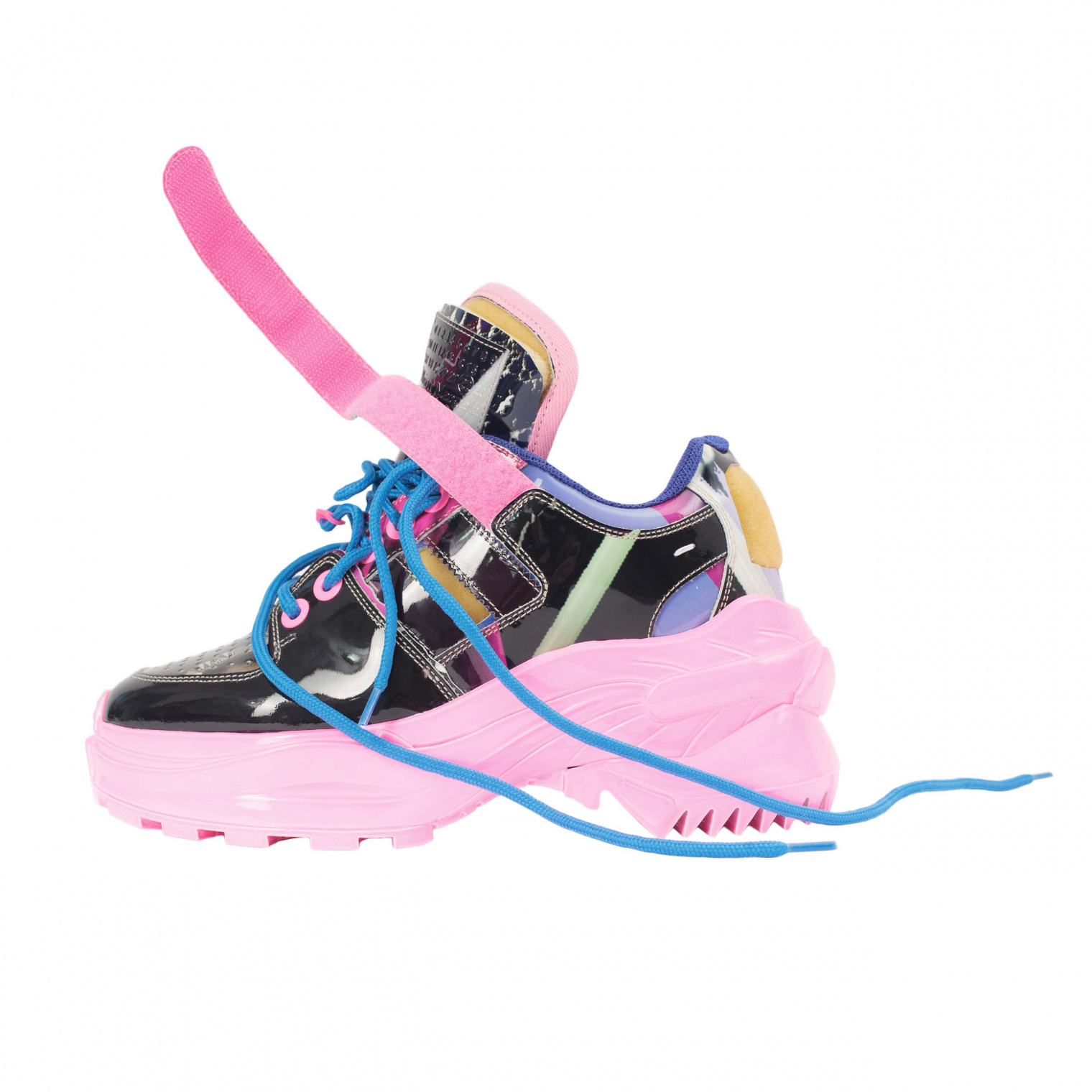 Maison Margiela Flamingo Printed Retro Fit Sneakers