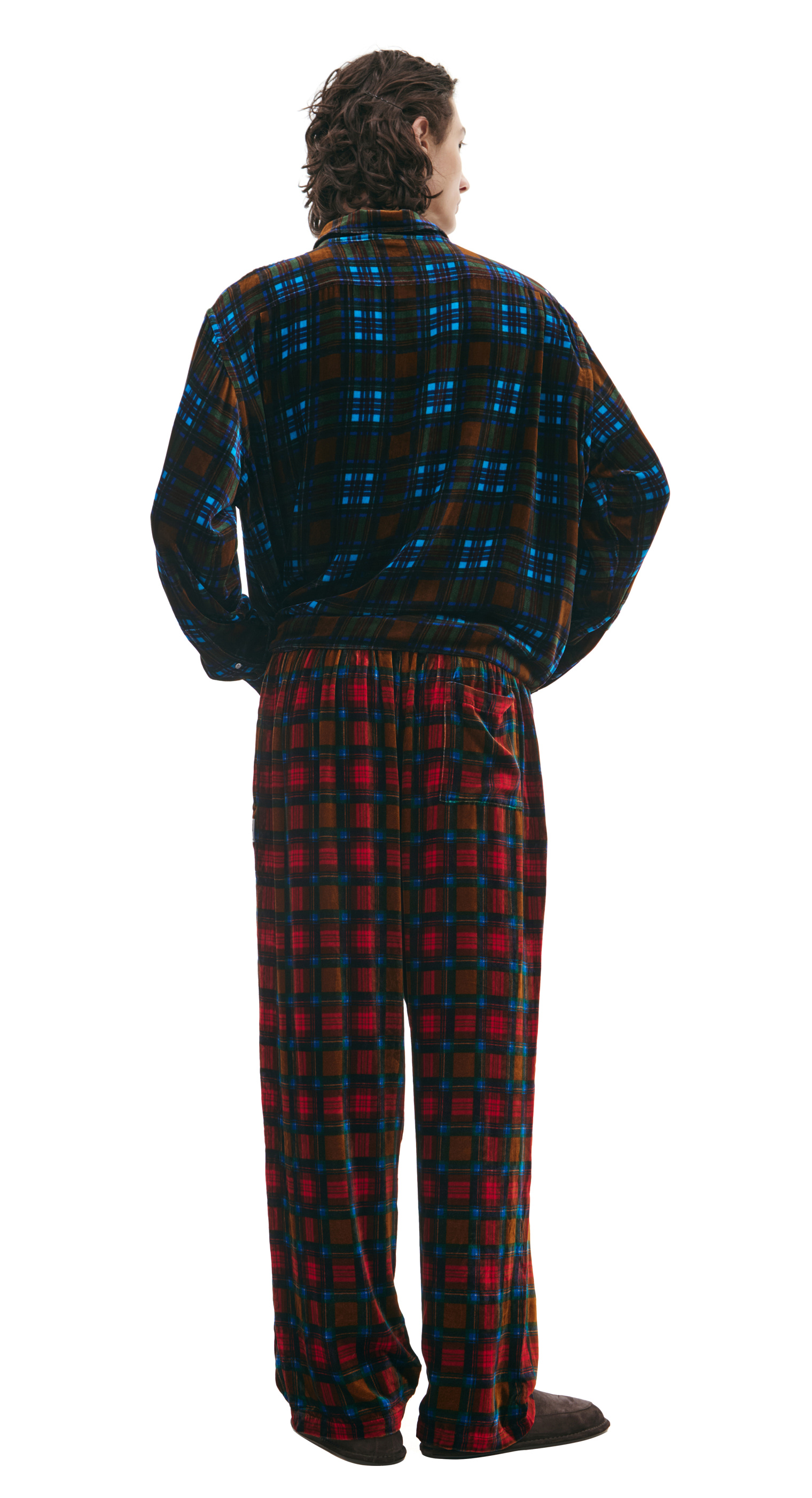 Acne Studios Red plaid trousers