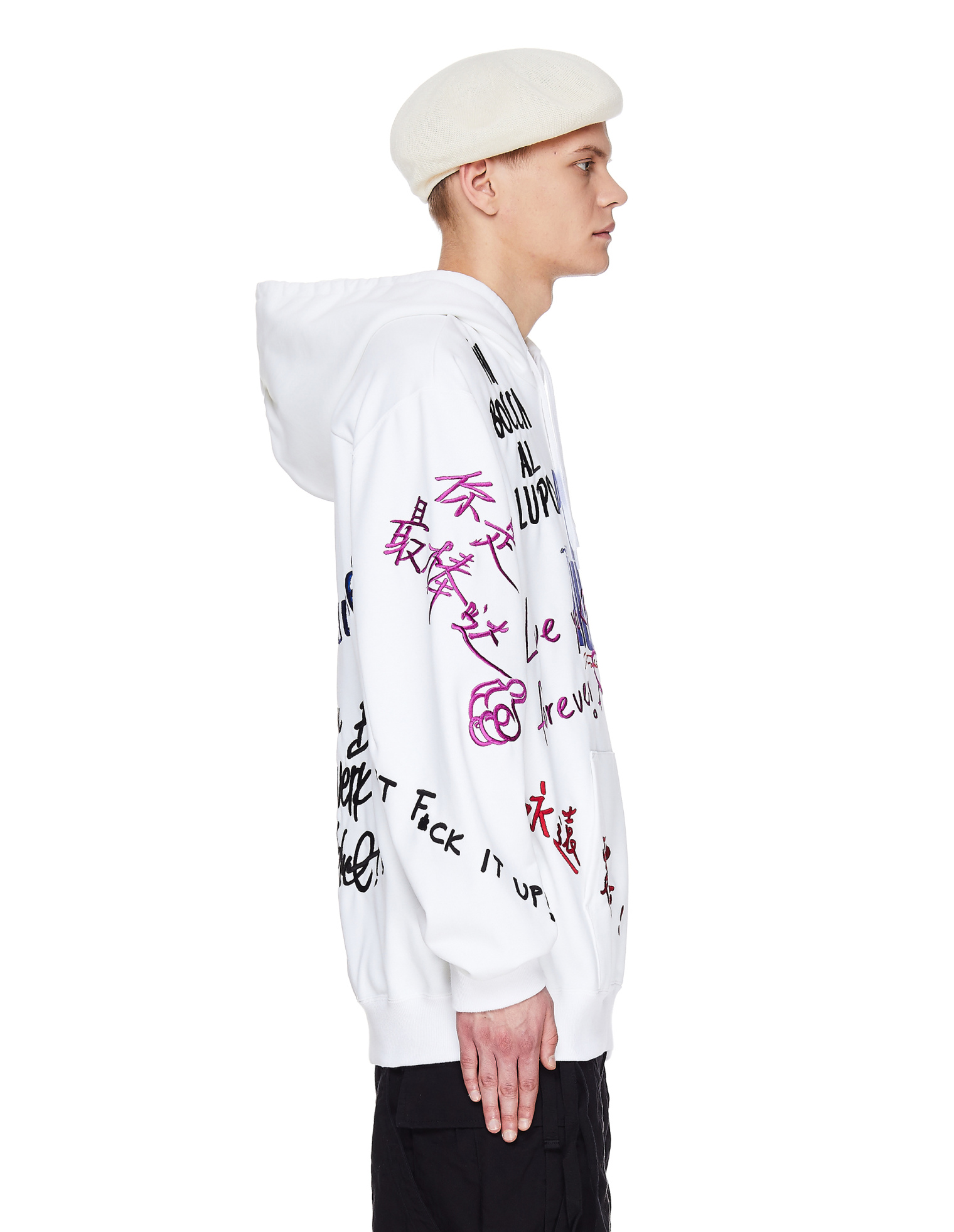 Doublet White PFW Doublet Cotton Hoodie