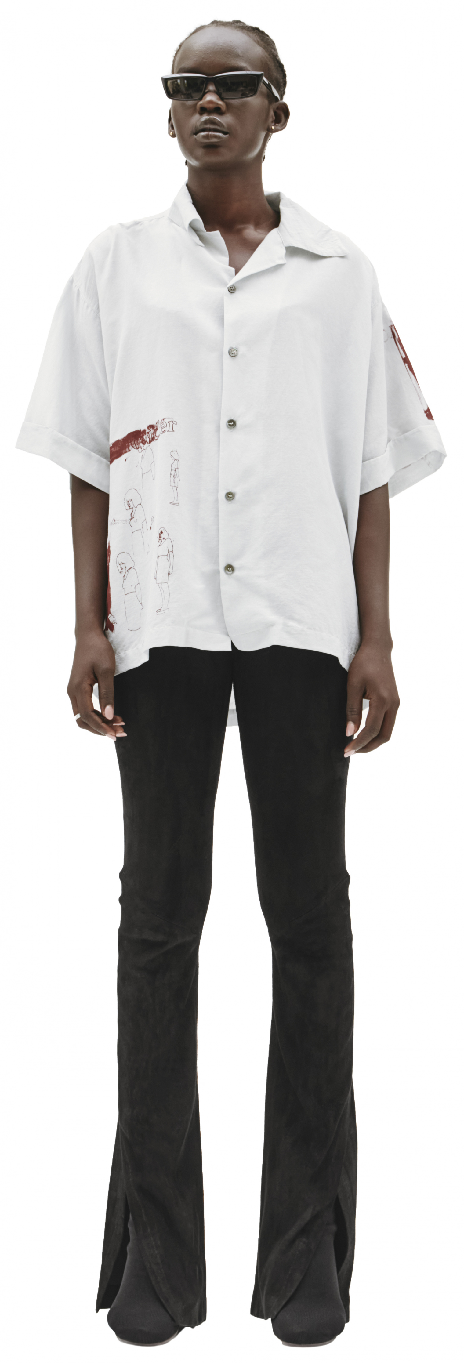 Enfants Riches Deprimes Рубашка из хлопка и шелка