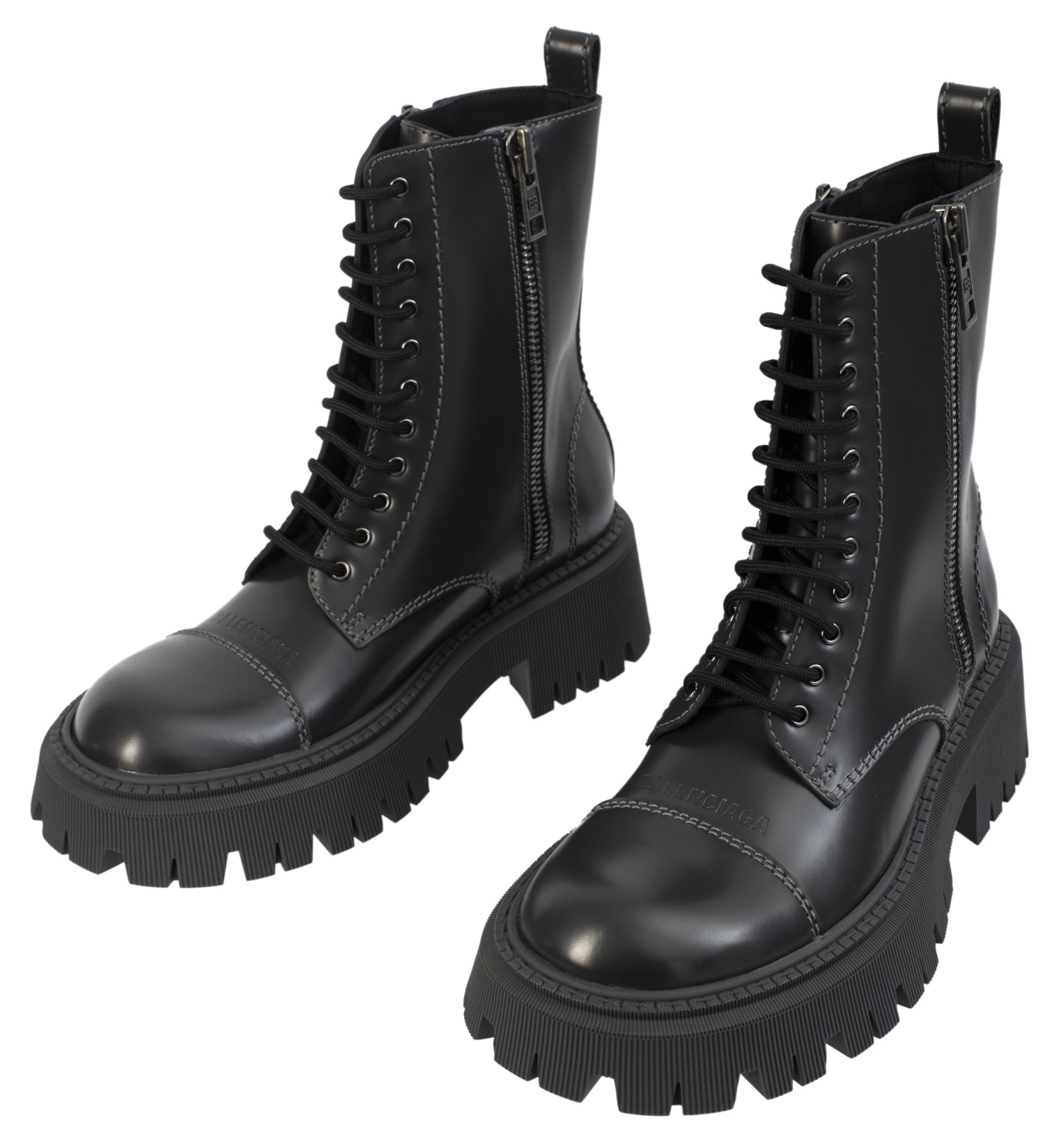 Buy Balenciaga men grey tractor 20mm lace up boots for 1 265 online on SV77 617420 WA8E9 1568