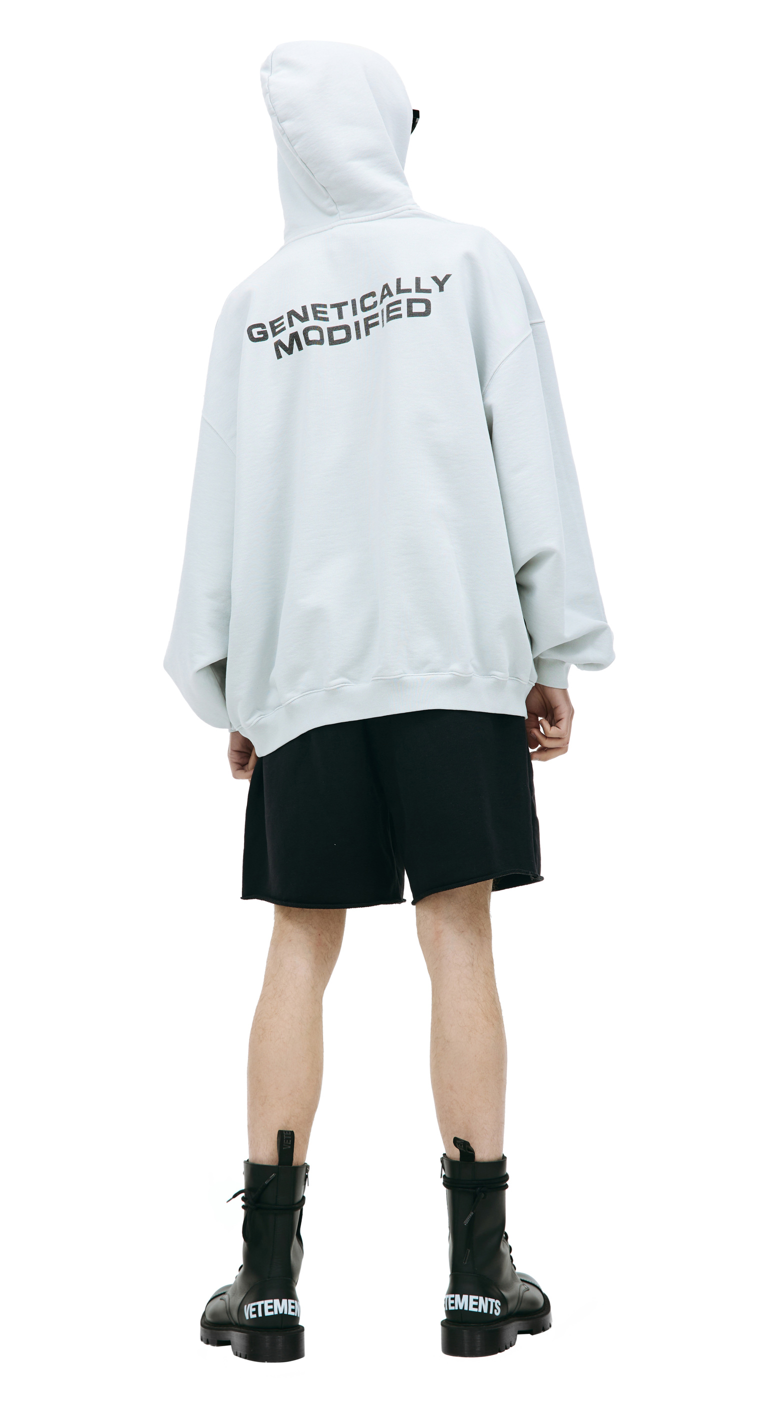 Buy VETEMENTS men blue oversized hoodie with print for 710 online on SV77 UE54HD580W 1304