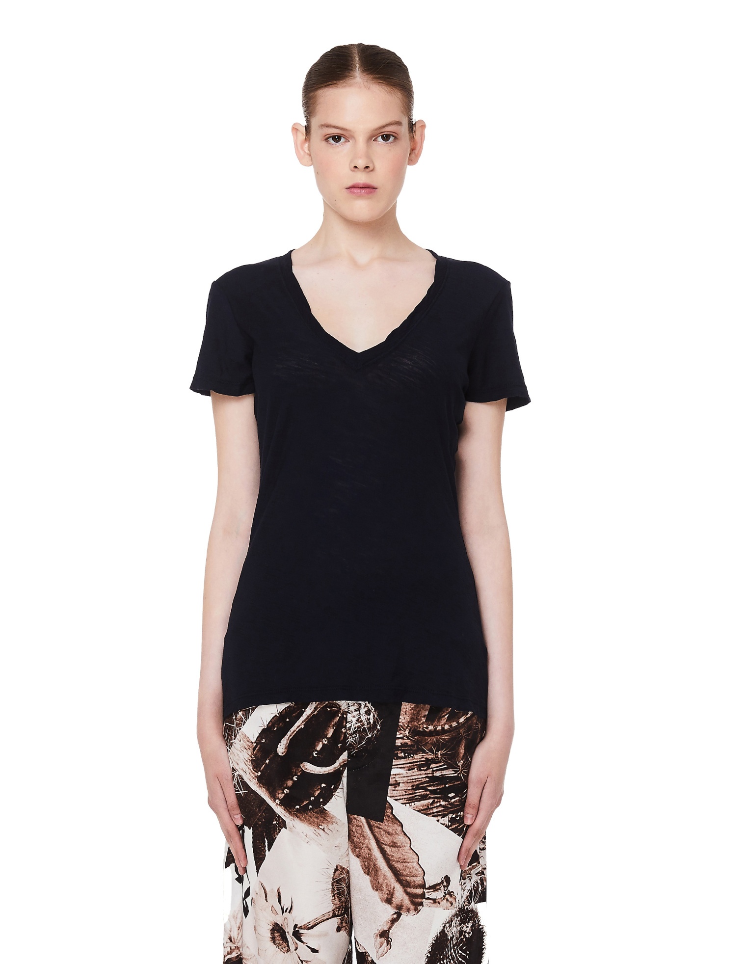 James Perse Deep Blue Cotton T-Shirt