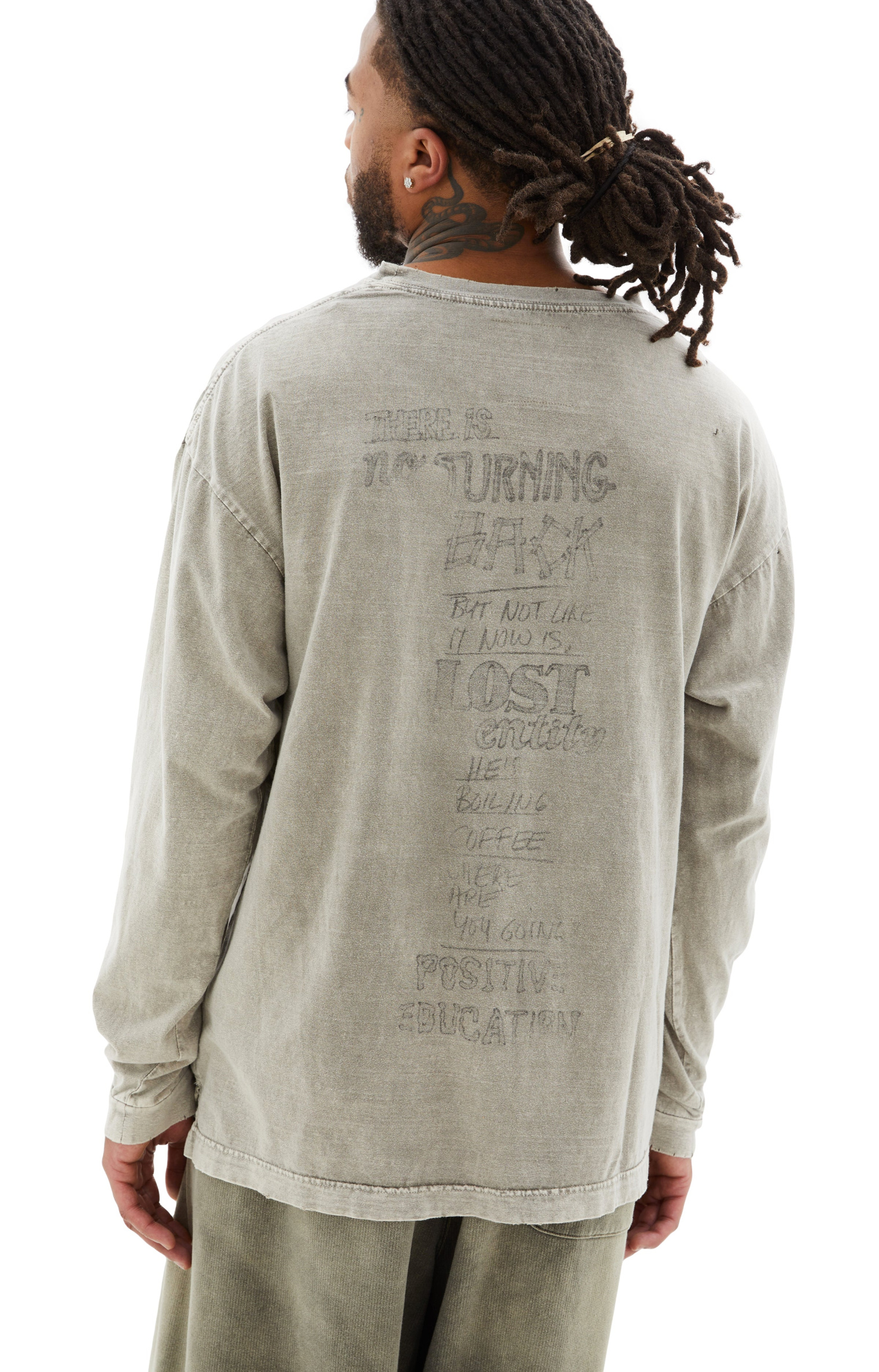 Maison Mihara Yasuhiro Bleached Long Sleeve T-Shirt