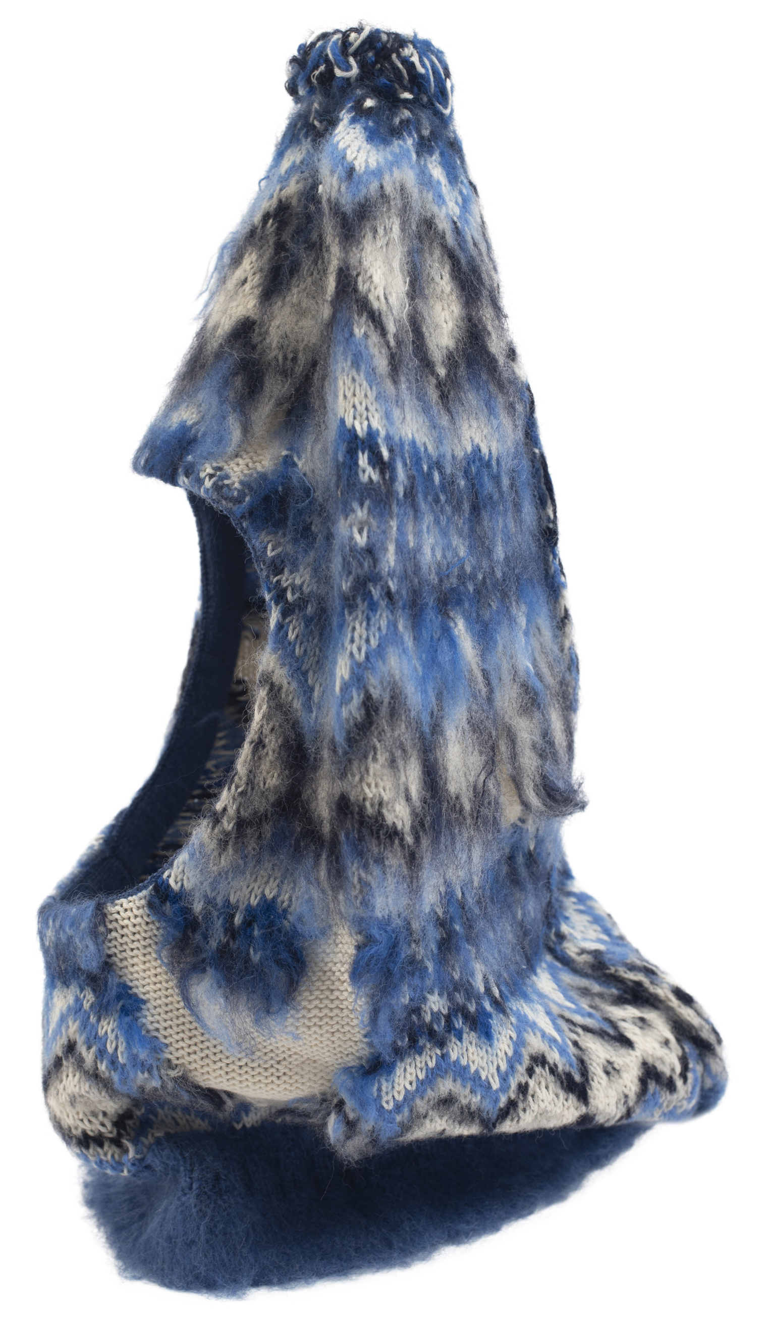 Maison Margiela Blue knit balaclava