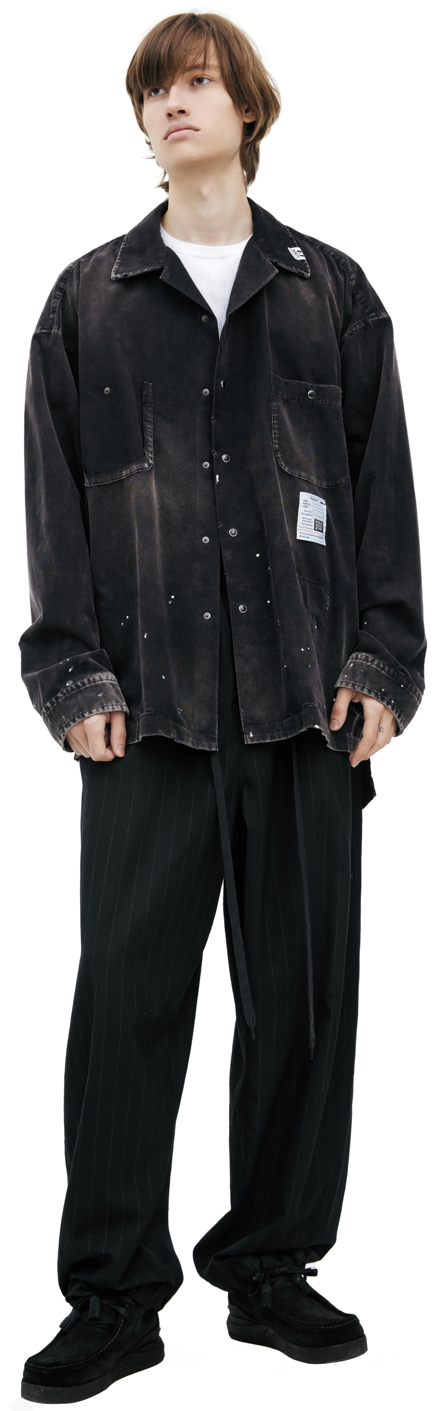 Maison Mihara Yasuhiro Paint effect shirt