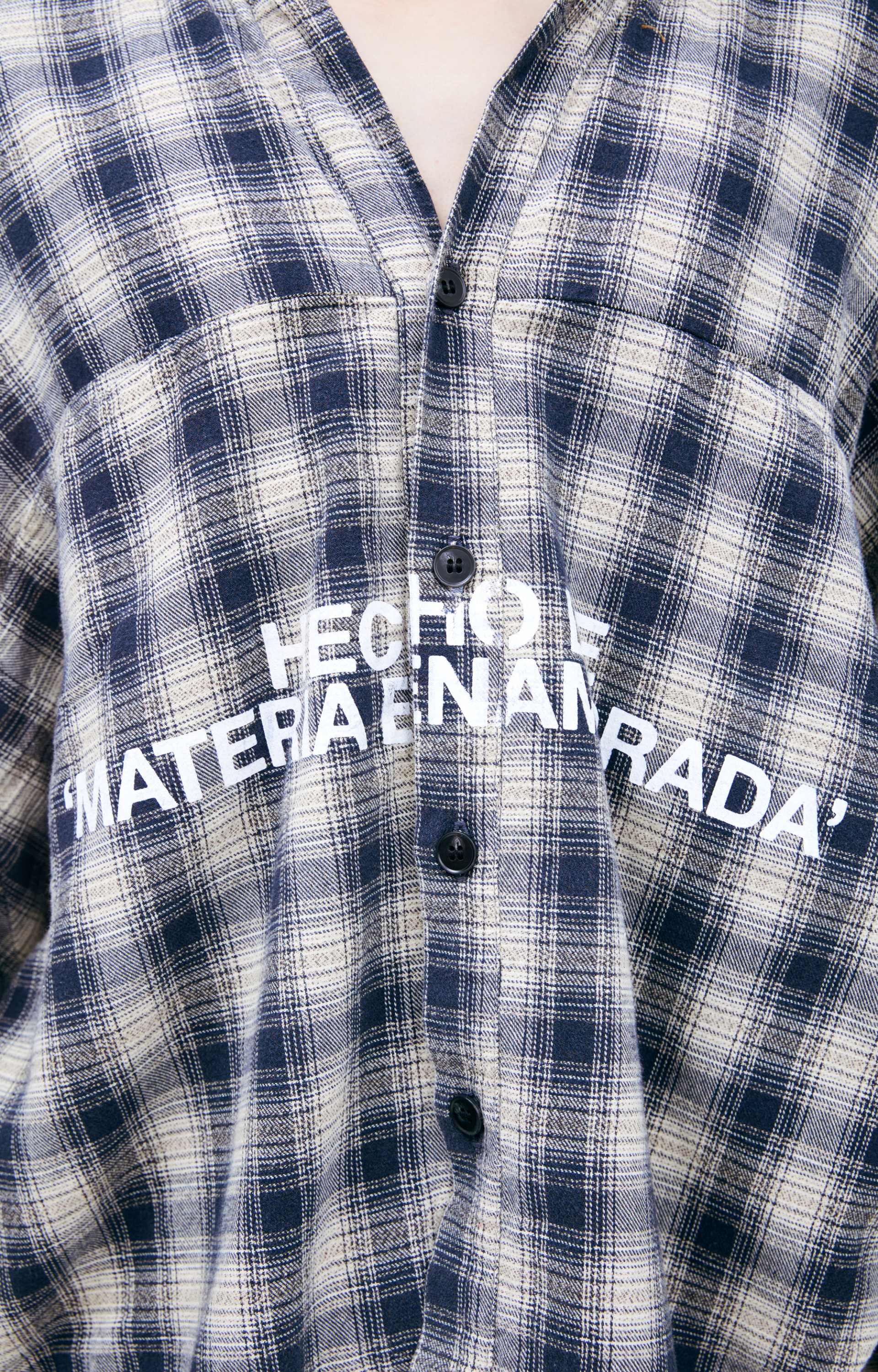 RRR123 Checkered print shirt