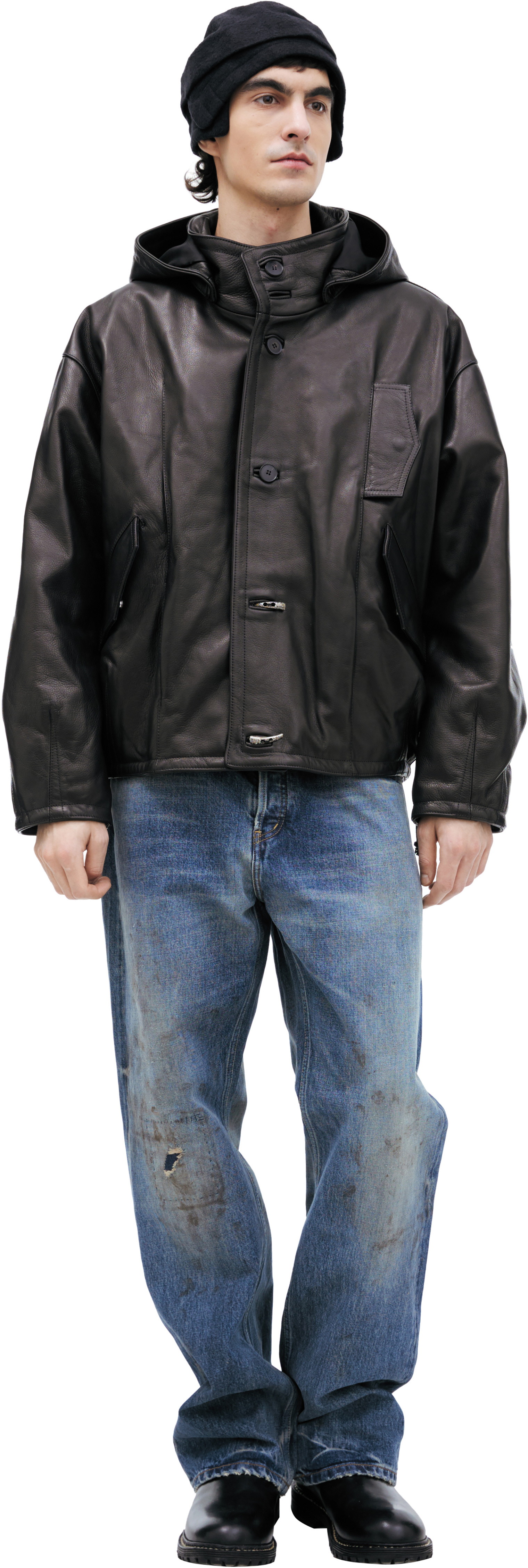 Buy Enfants Riches Déprimés men black malcolm jacket for $7,400