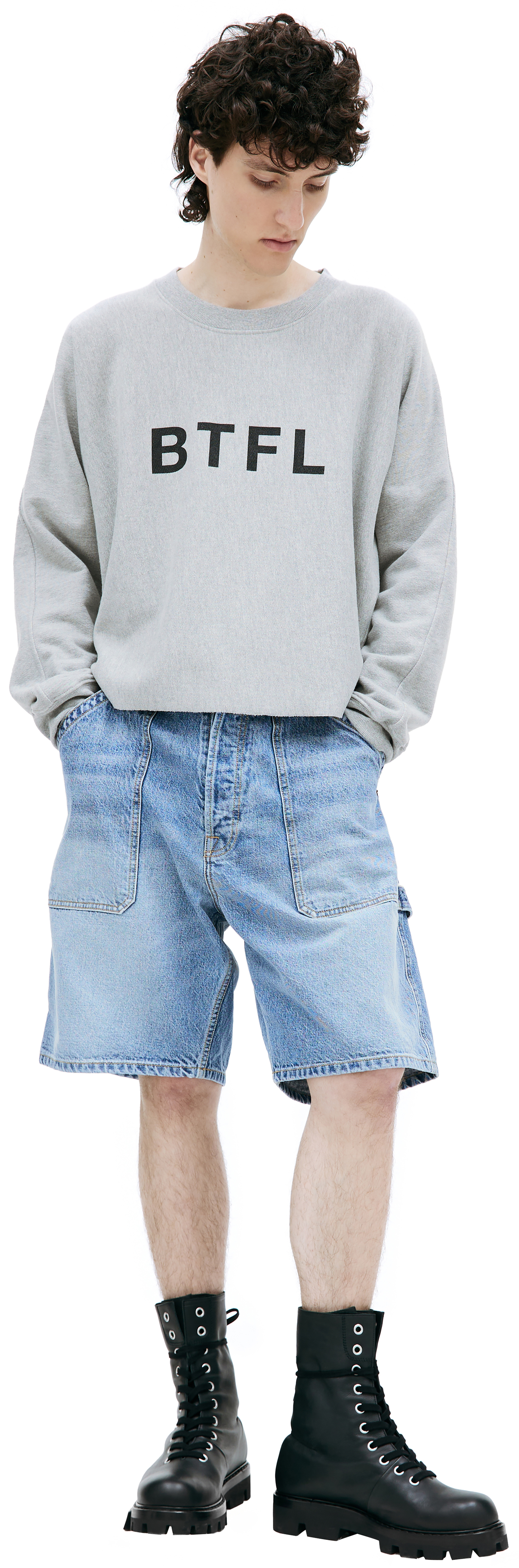 BTFL Cropped sweatshirt with logo