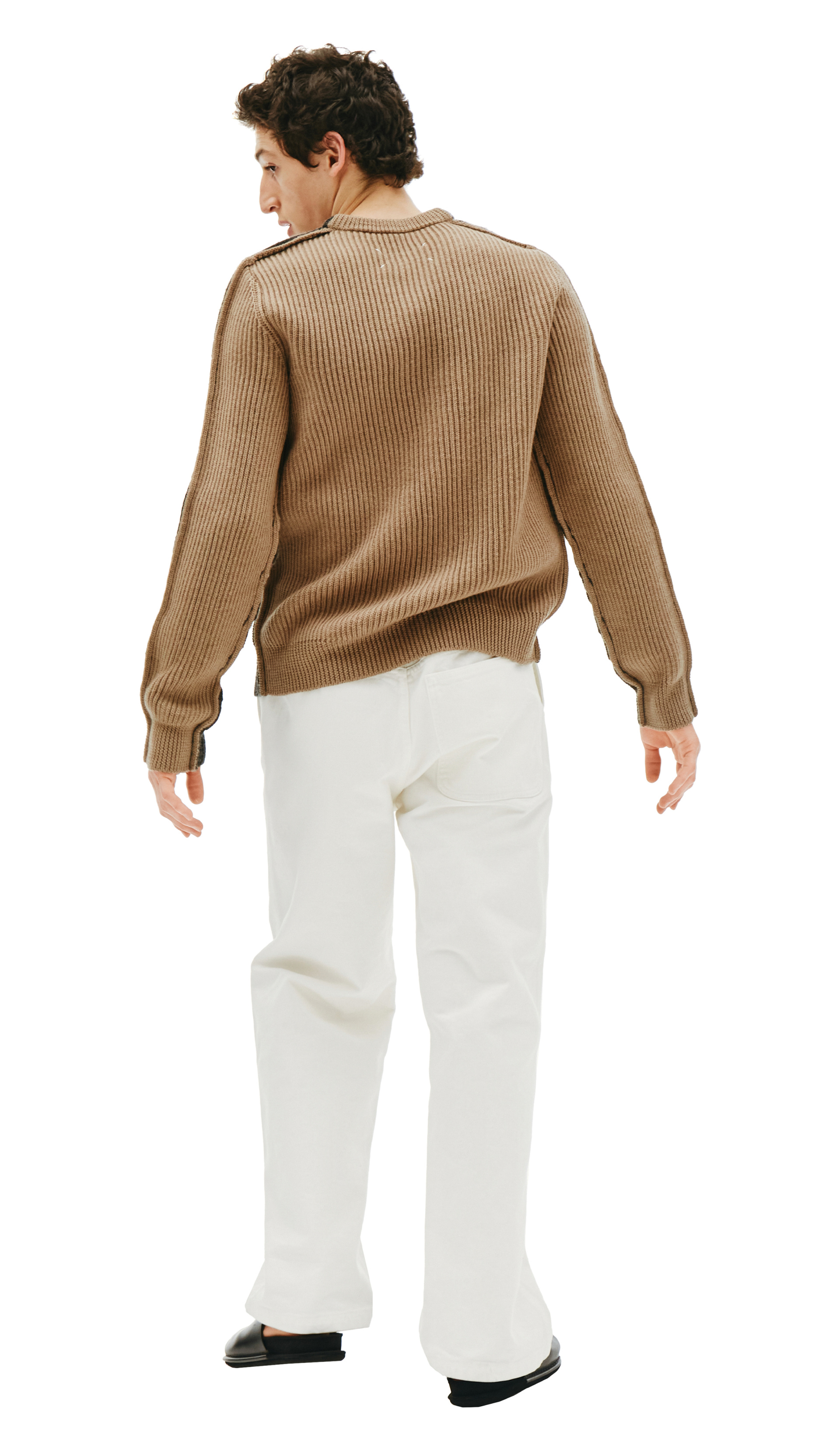 Maison Margiela Mixed Grey & Beige Sweater