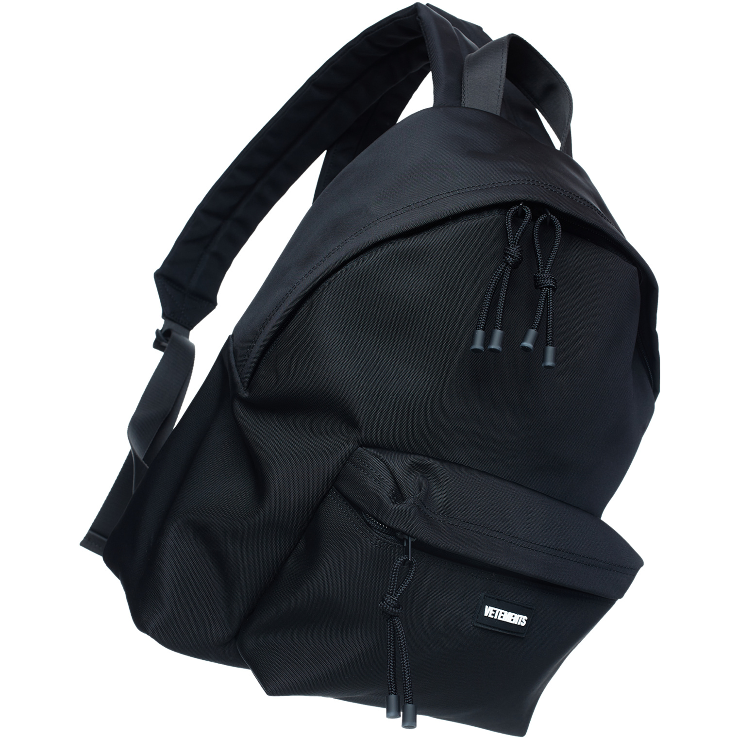 VETEMENTS Black logo backpack