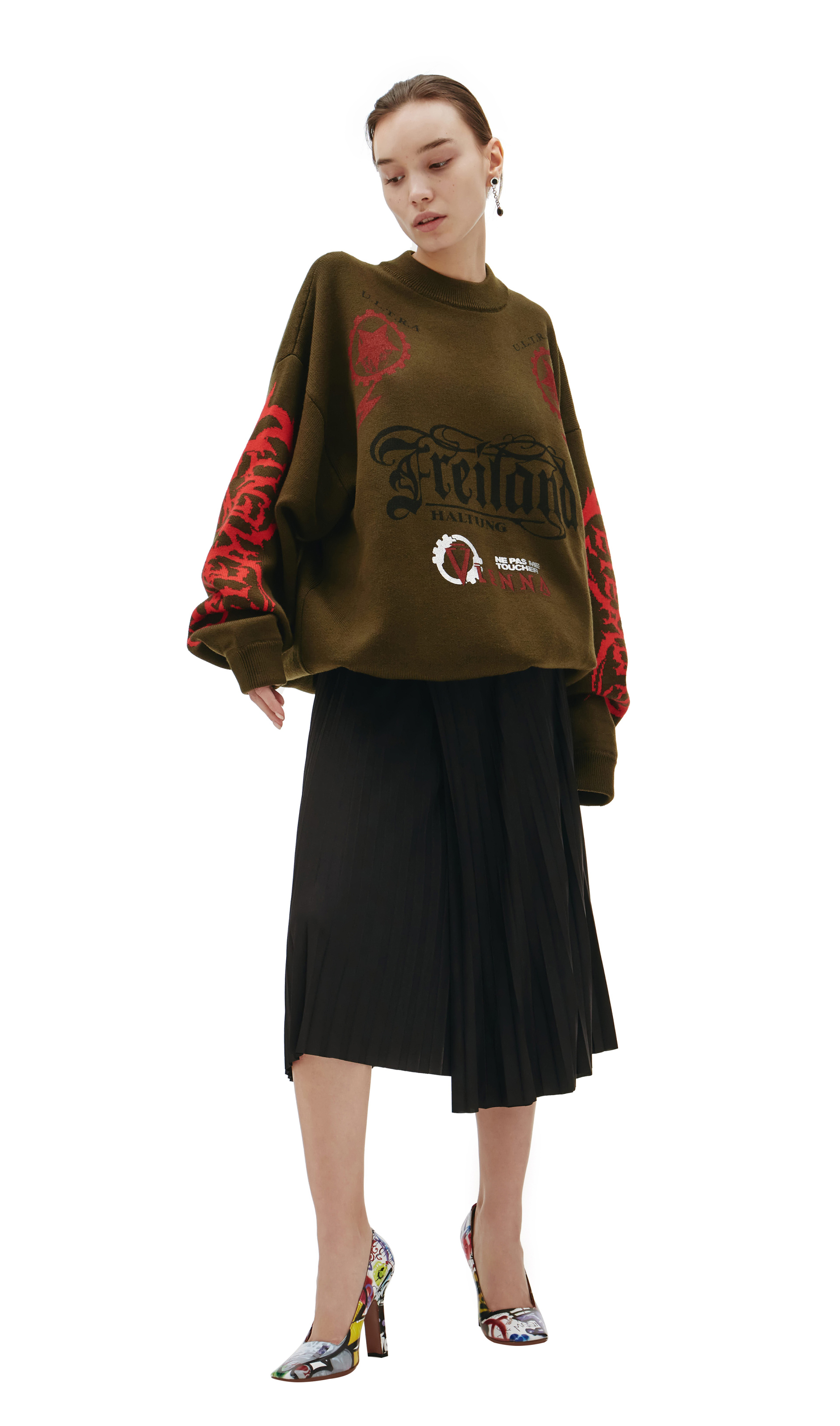 VETEMENTS Maybe metall Wool sweater