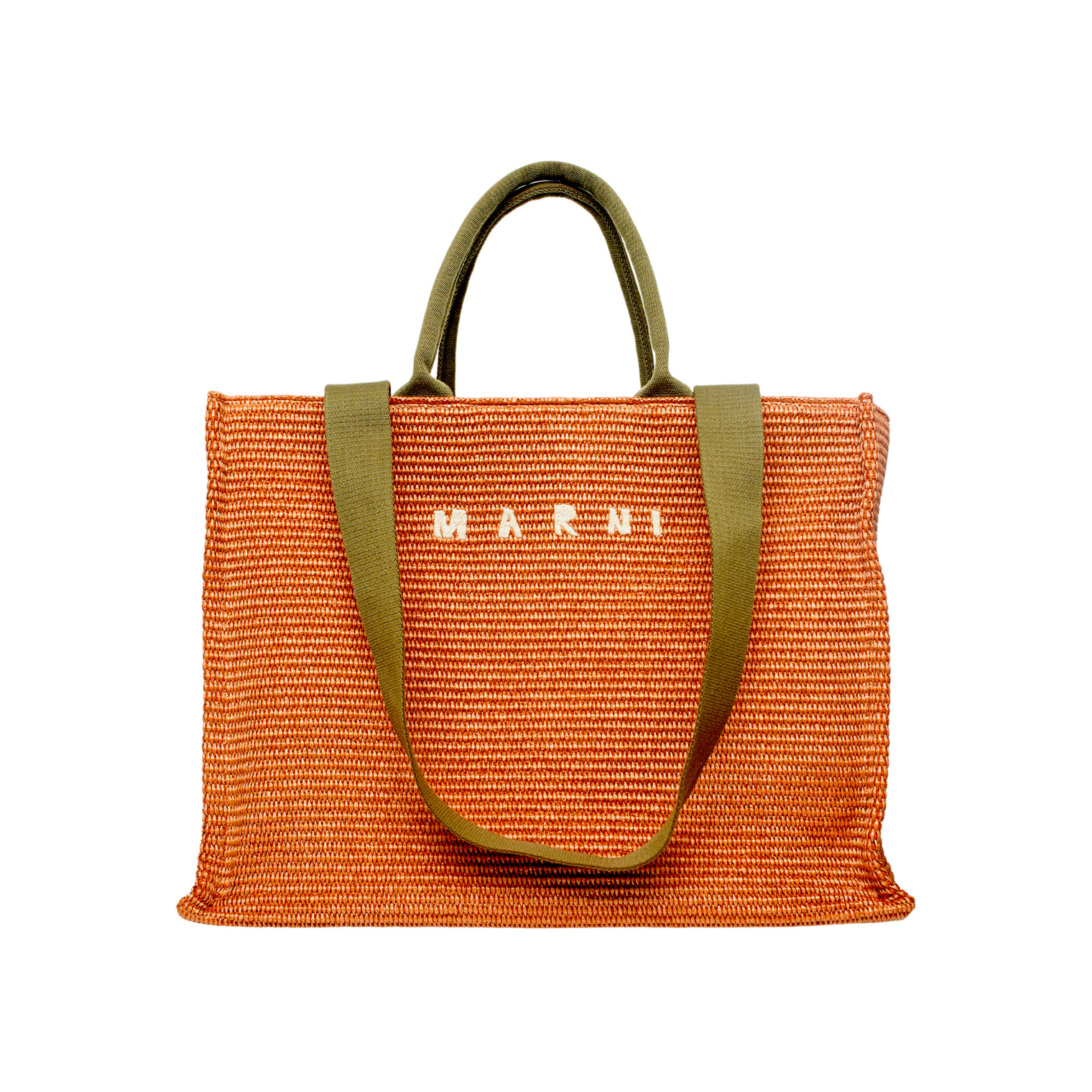 Marni Large raffia tote bag