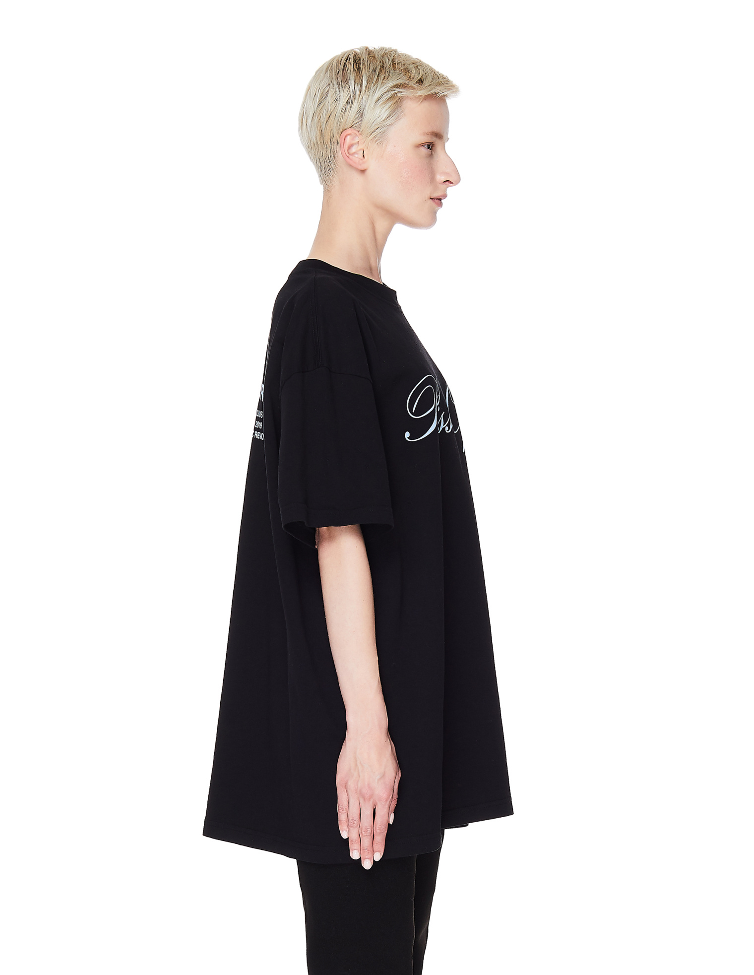 Midnight Studios Black Printed T-Shirt