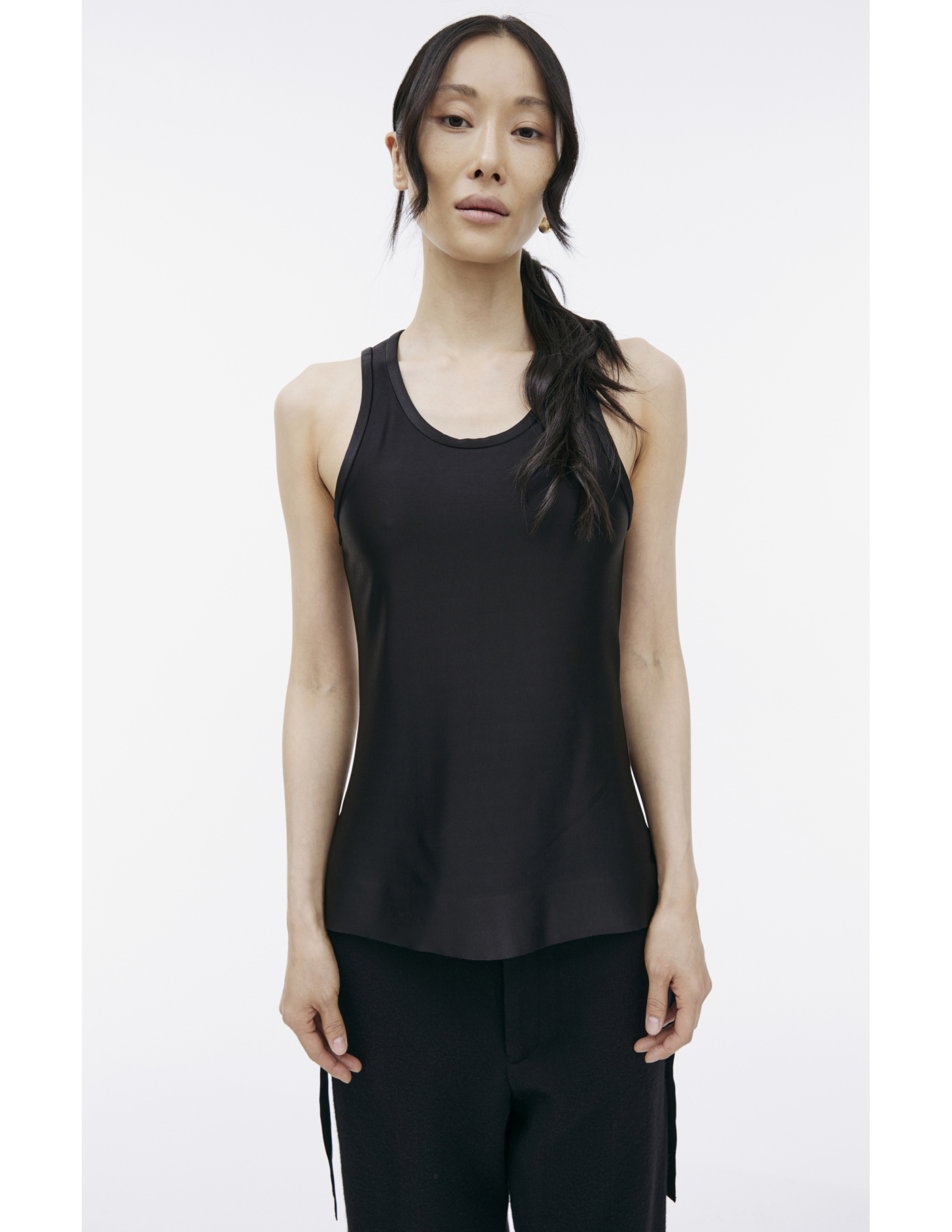 Jil Sander Black sleeveless top