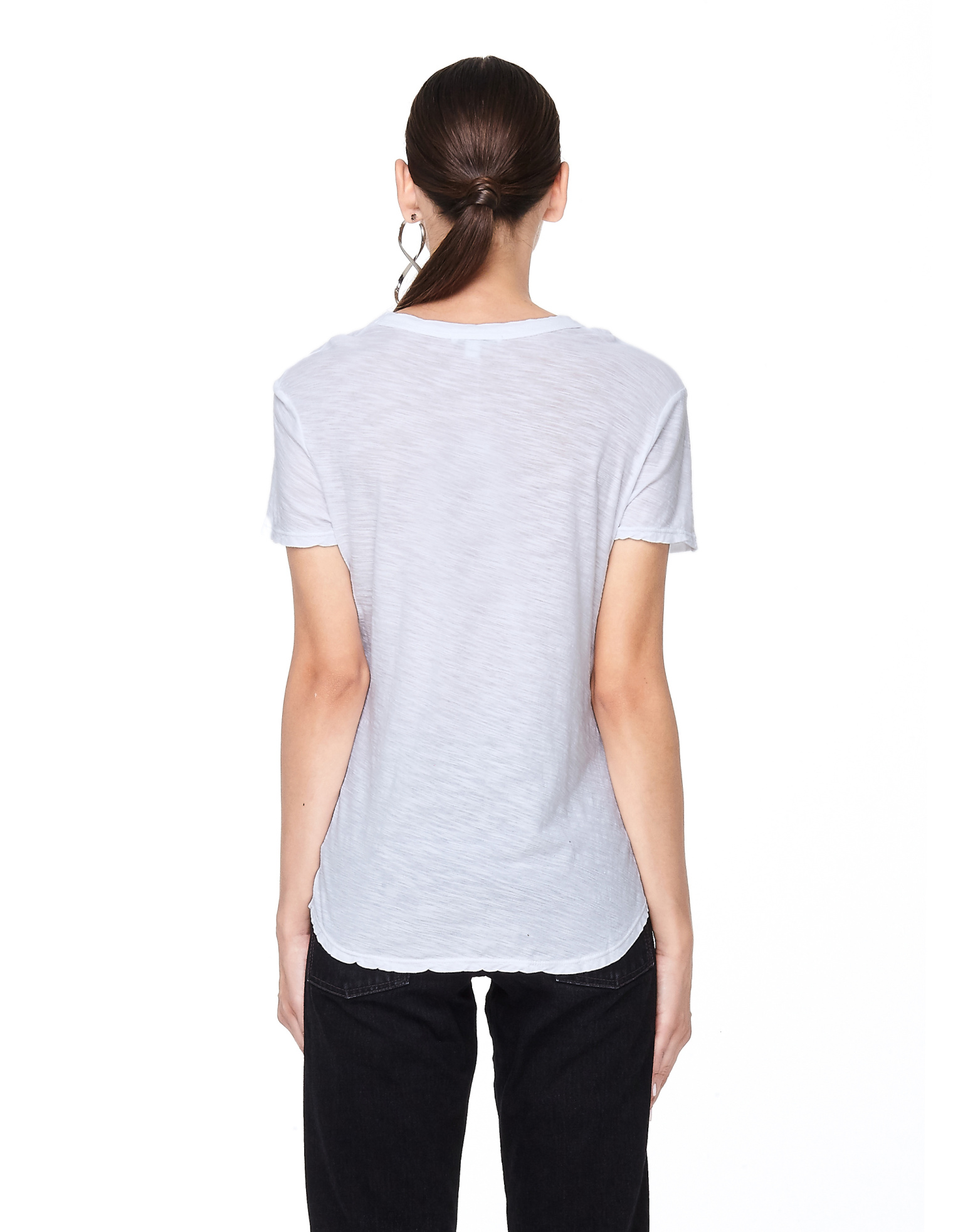 James Perse White Cotton T-Shirt