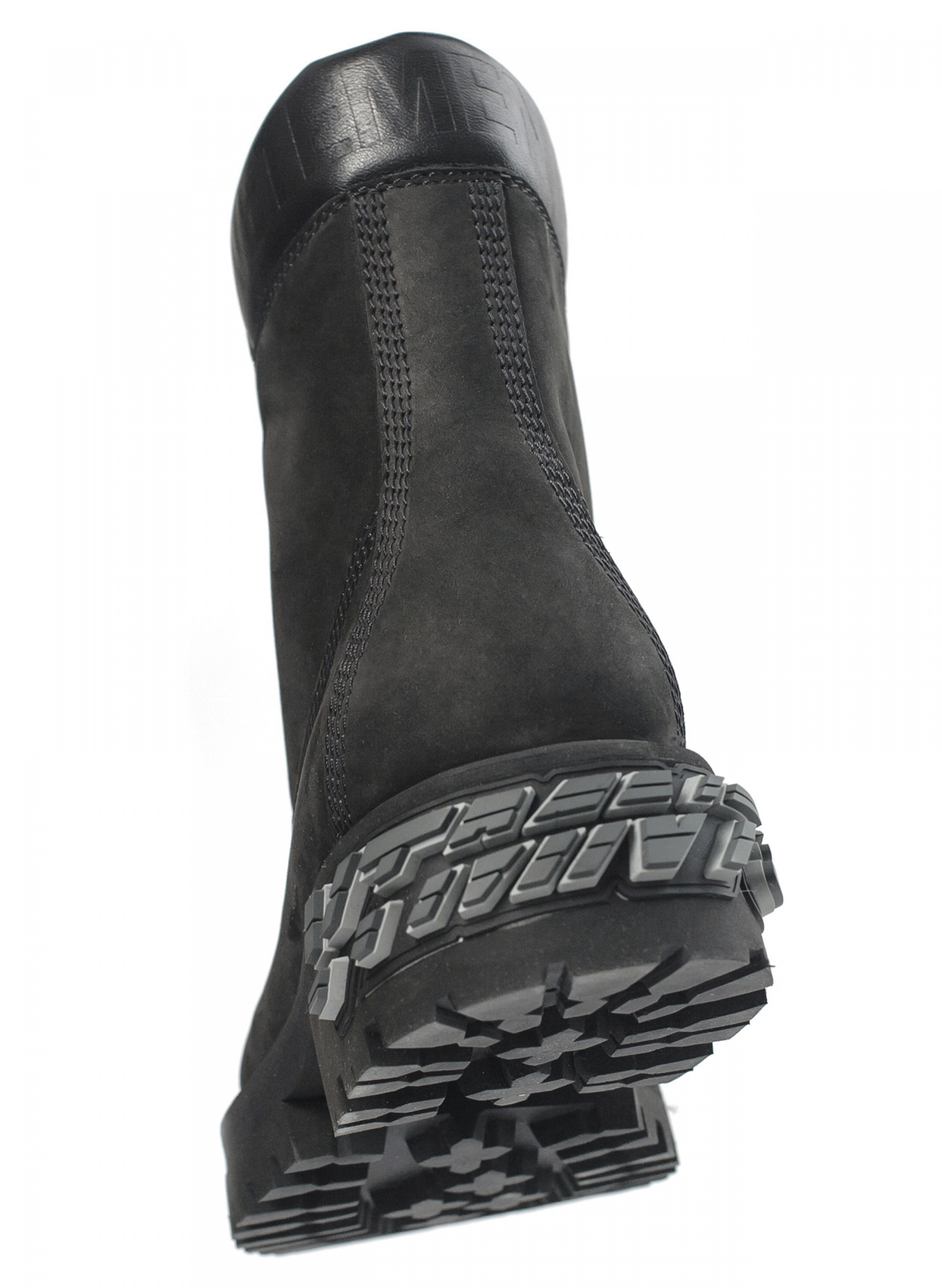 VETEMENTS Черные ботинки с резиновым логотипом