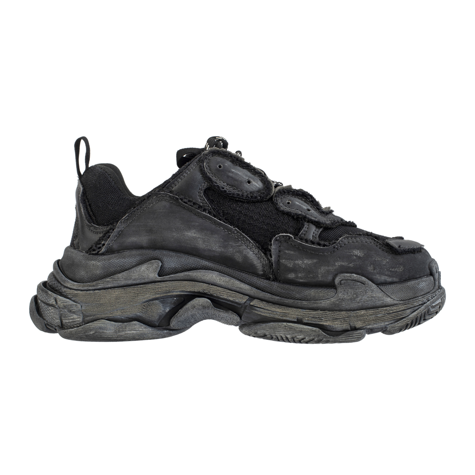 Balenciaga Черные кроссовки Triple S