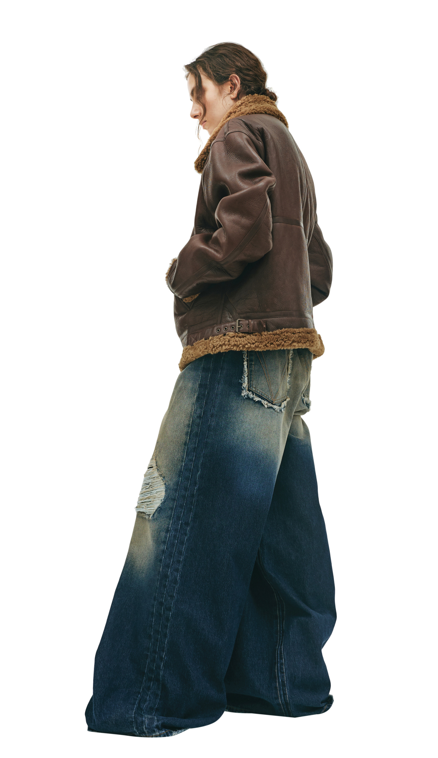 VETEMENTS Двусторонняя дубленка