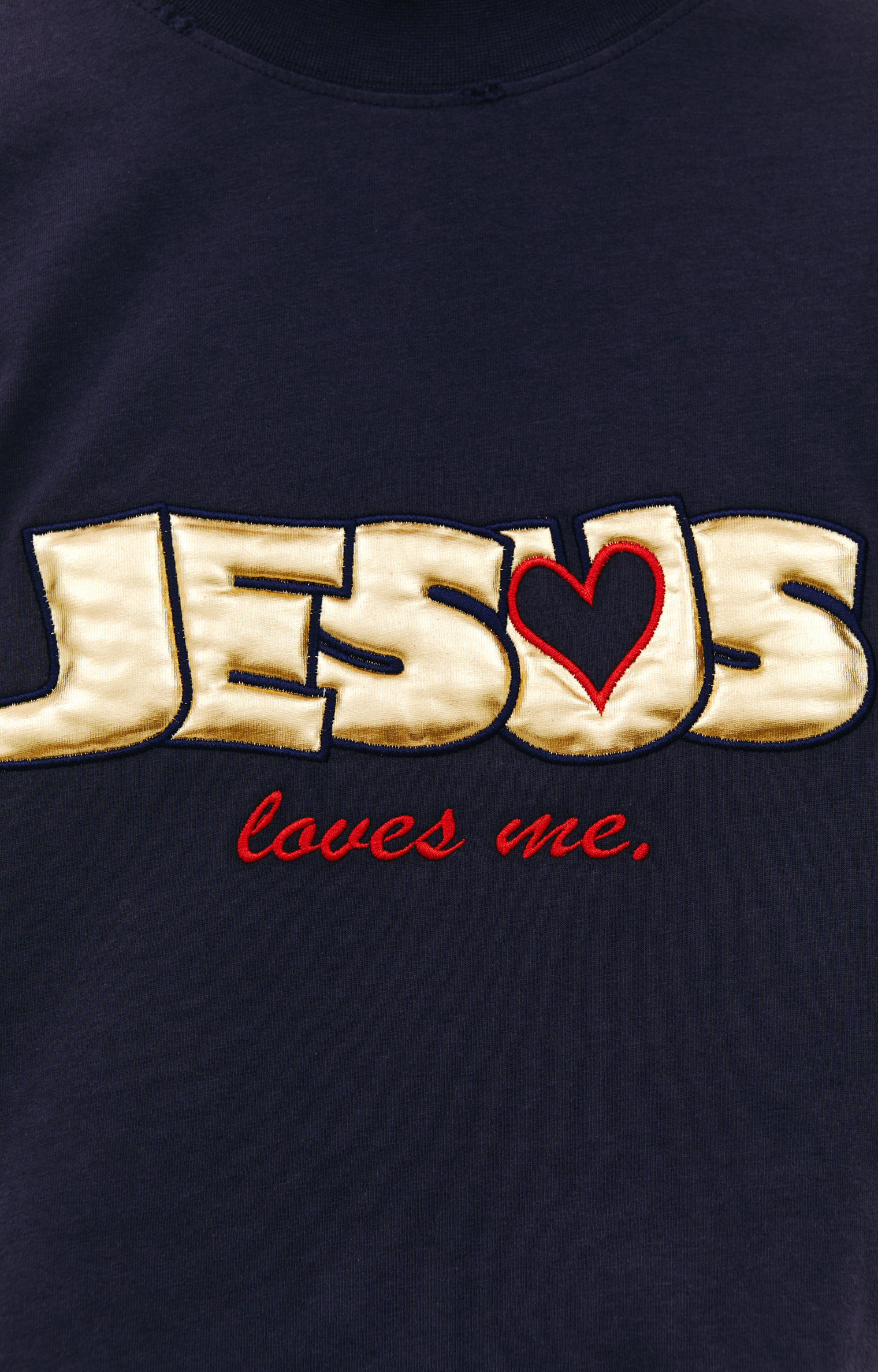 VETEMENTS Jesus Loves Me Cotton T-Shirt