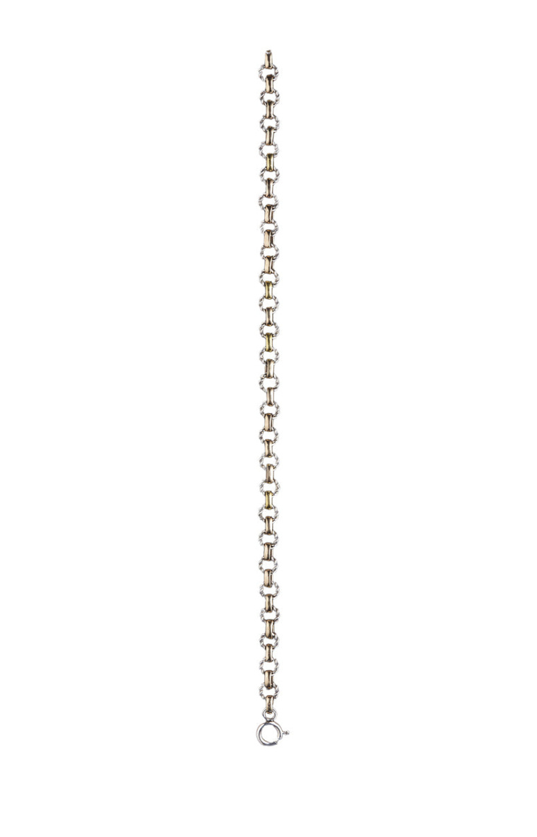 Ugo Cacciatori Silver Cable & Chain Bracelet