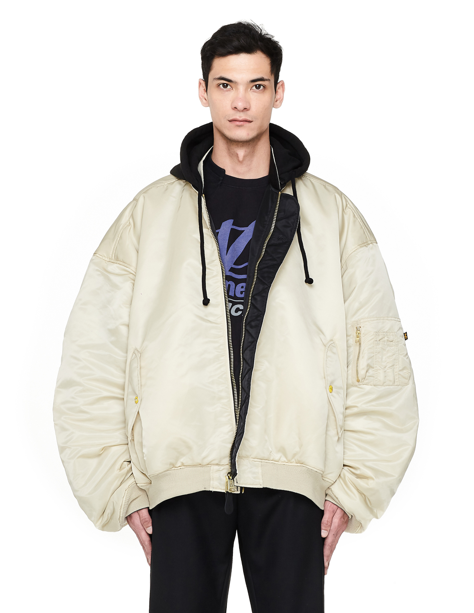 VETEMENTS Alpha Industries Hooded Bomber Jacket