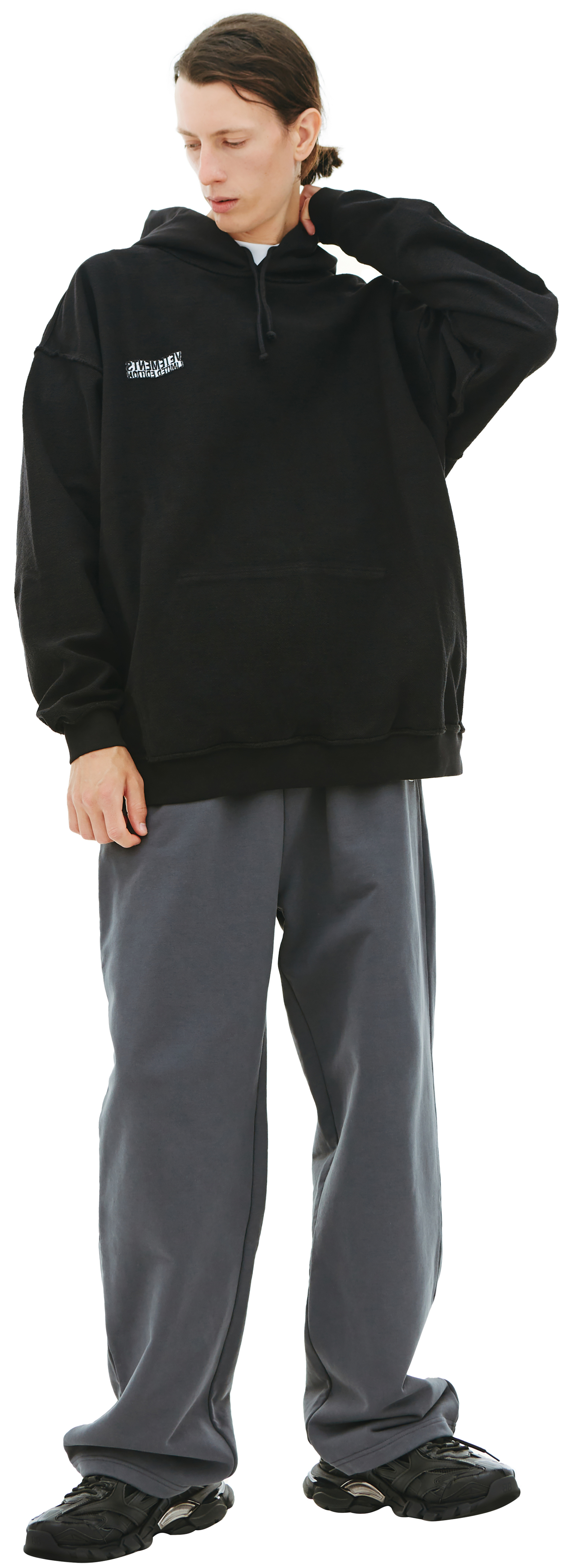 VETEMENTS Black inside-out hoodie