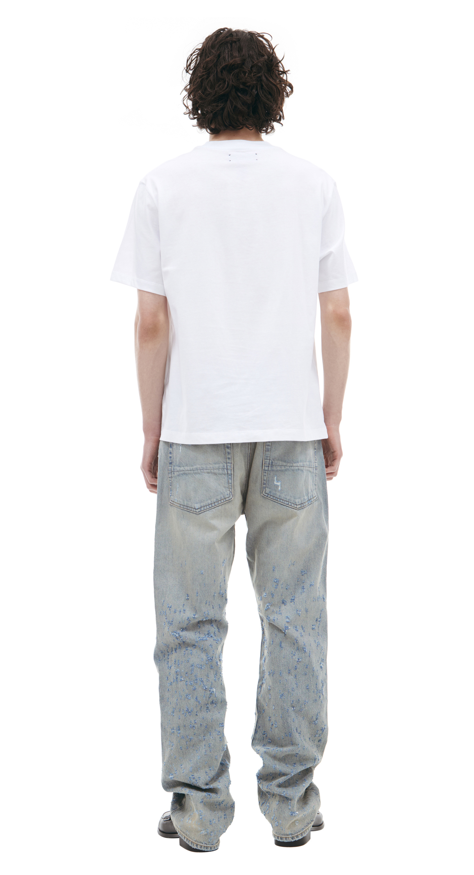 AMIRI White logo T-shirt