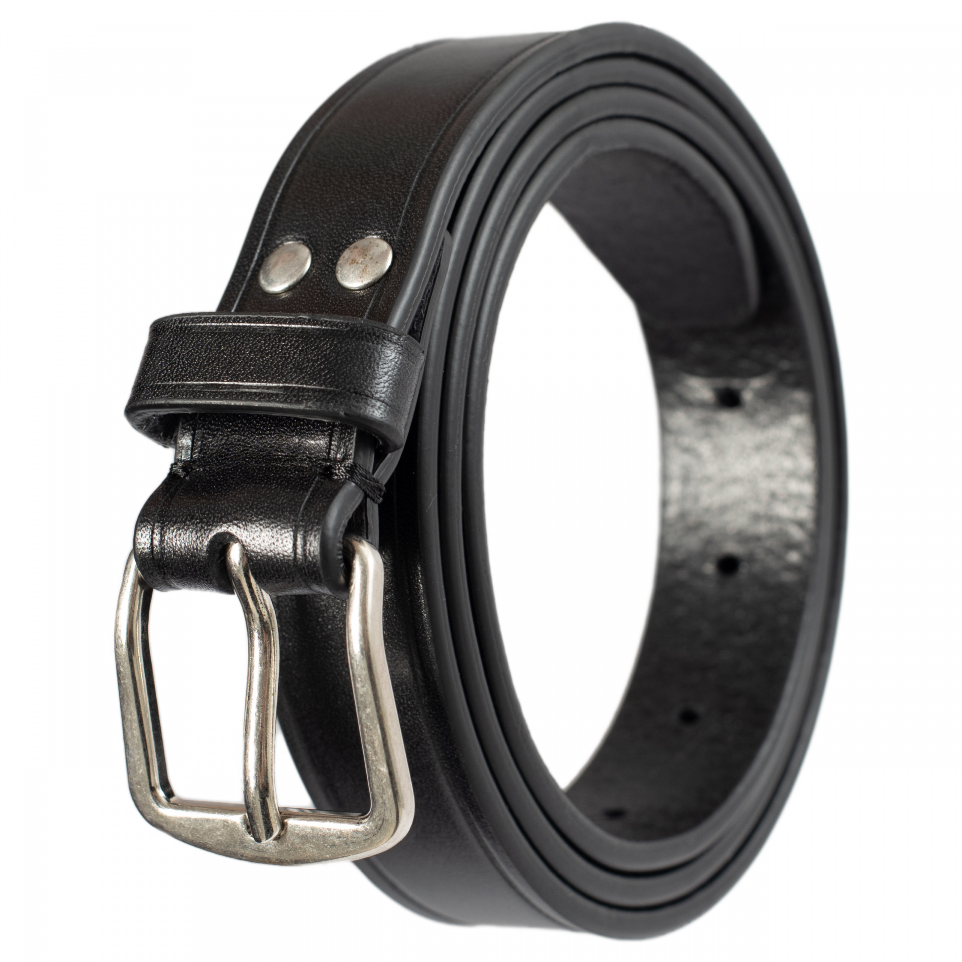 Ann Demeulemeester Black leather Bent belt