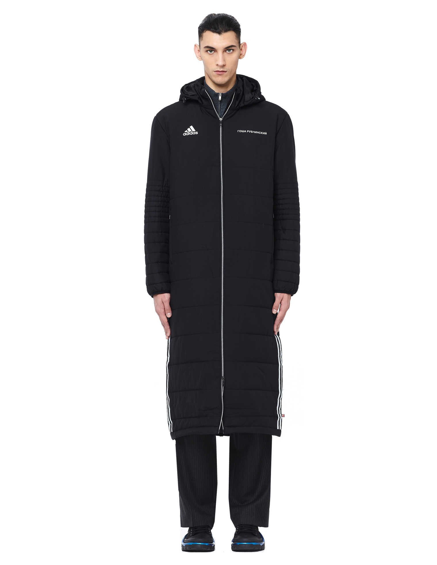 Gosha Rubchinskiy Длинный пуховик Adidas