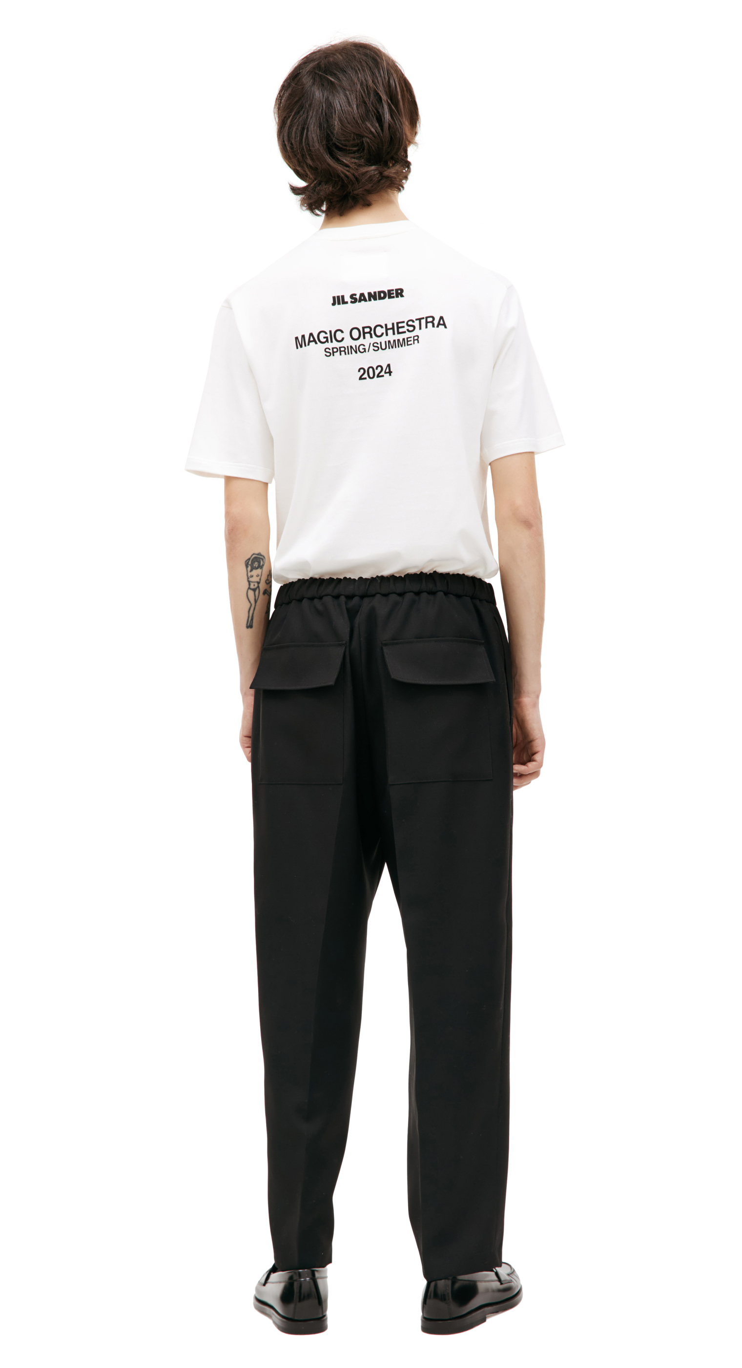 Jil Sander Black wool trousers