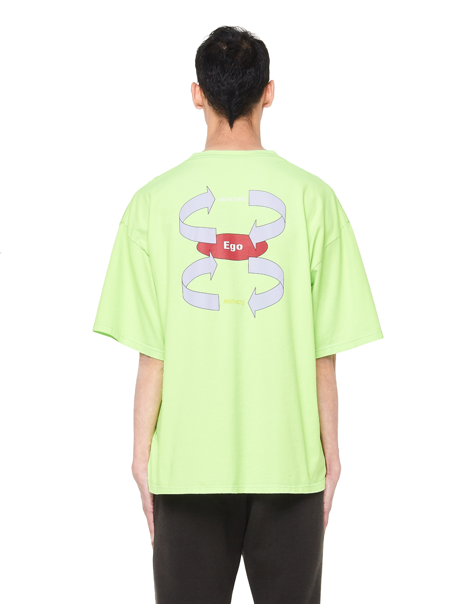 Balenciaga Ego Printed Fluo Green T-shirt