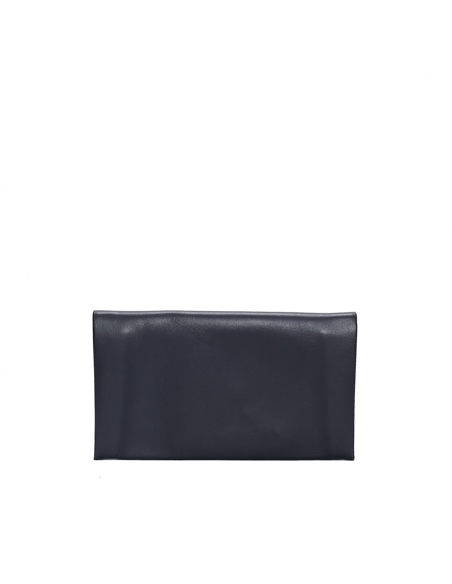 Isaac Reina Black Shoulder Strap Leather Wallet