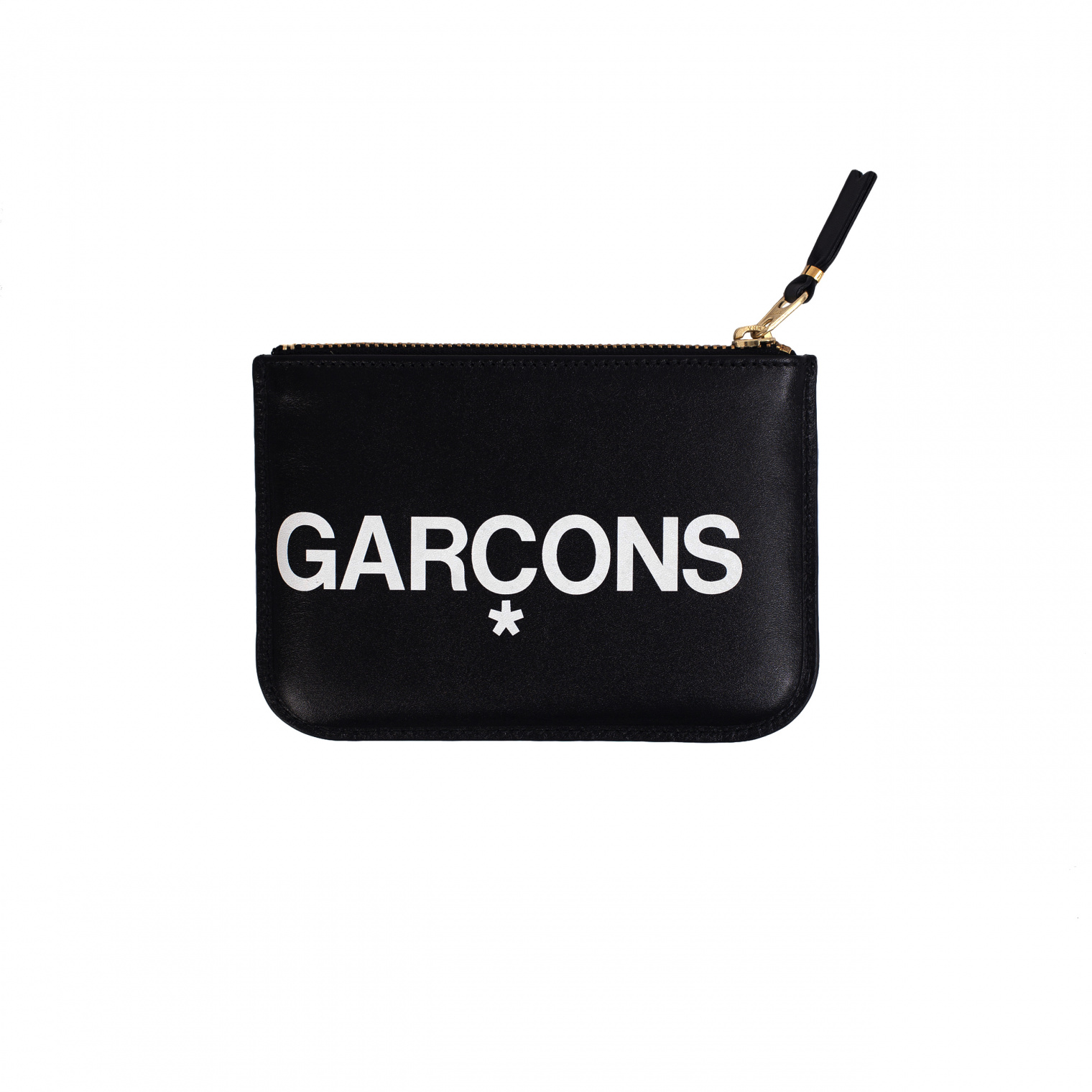Comme des Garcons Wallets Black Leather Logo Wallet
