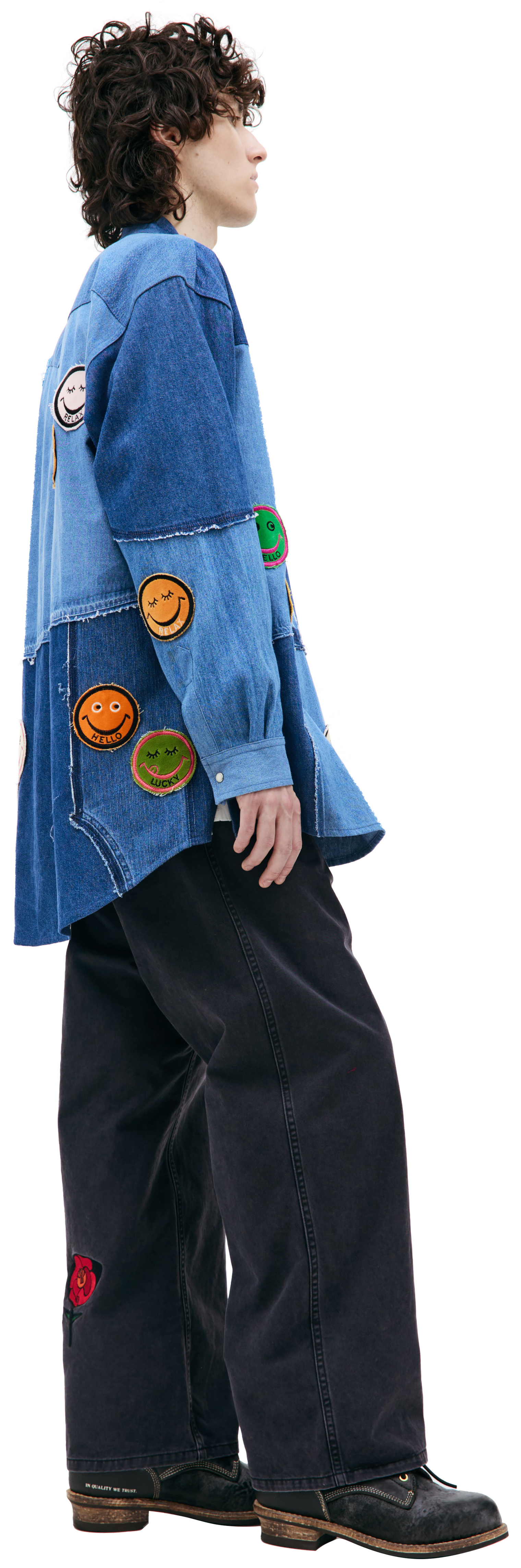 Children of the discordance Patchwork denim shirt