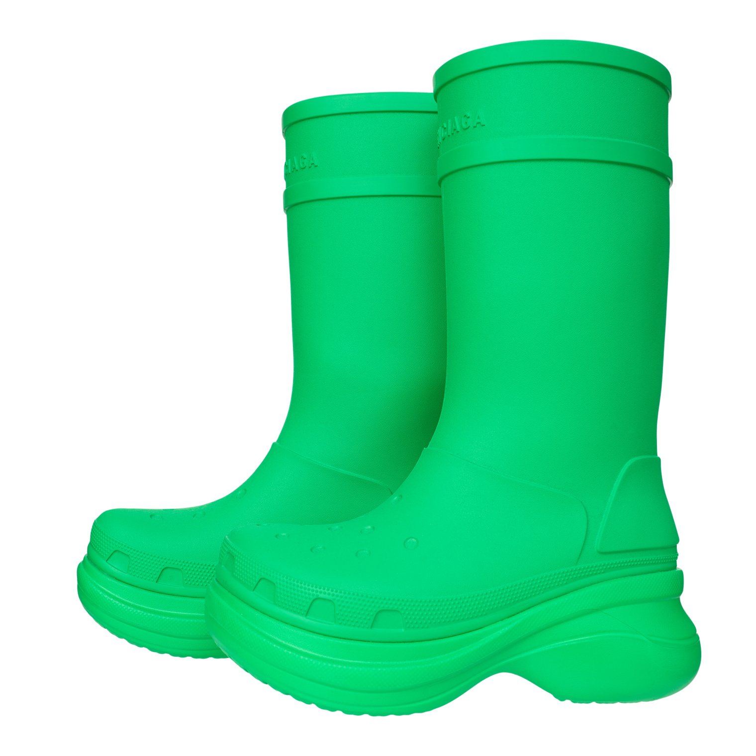 Buy Balenciaga women green rubber boots for 885 online on SV77 677388 W1S8E 3033