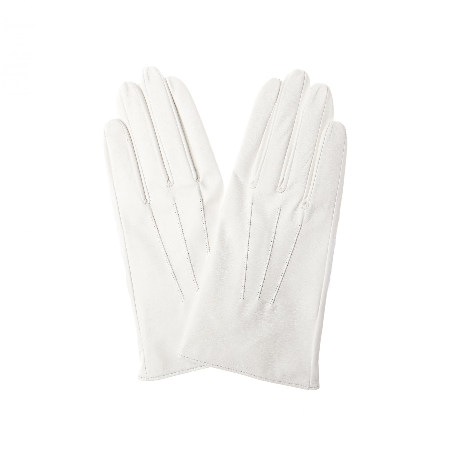 Yohji Yamamoto White Leather Gloves