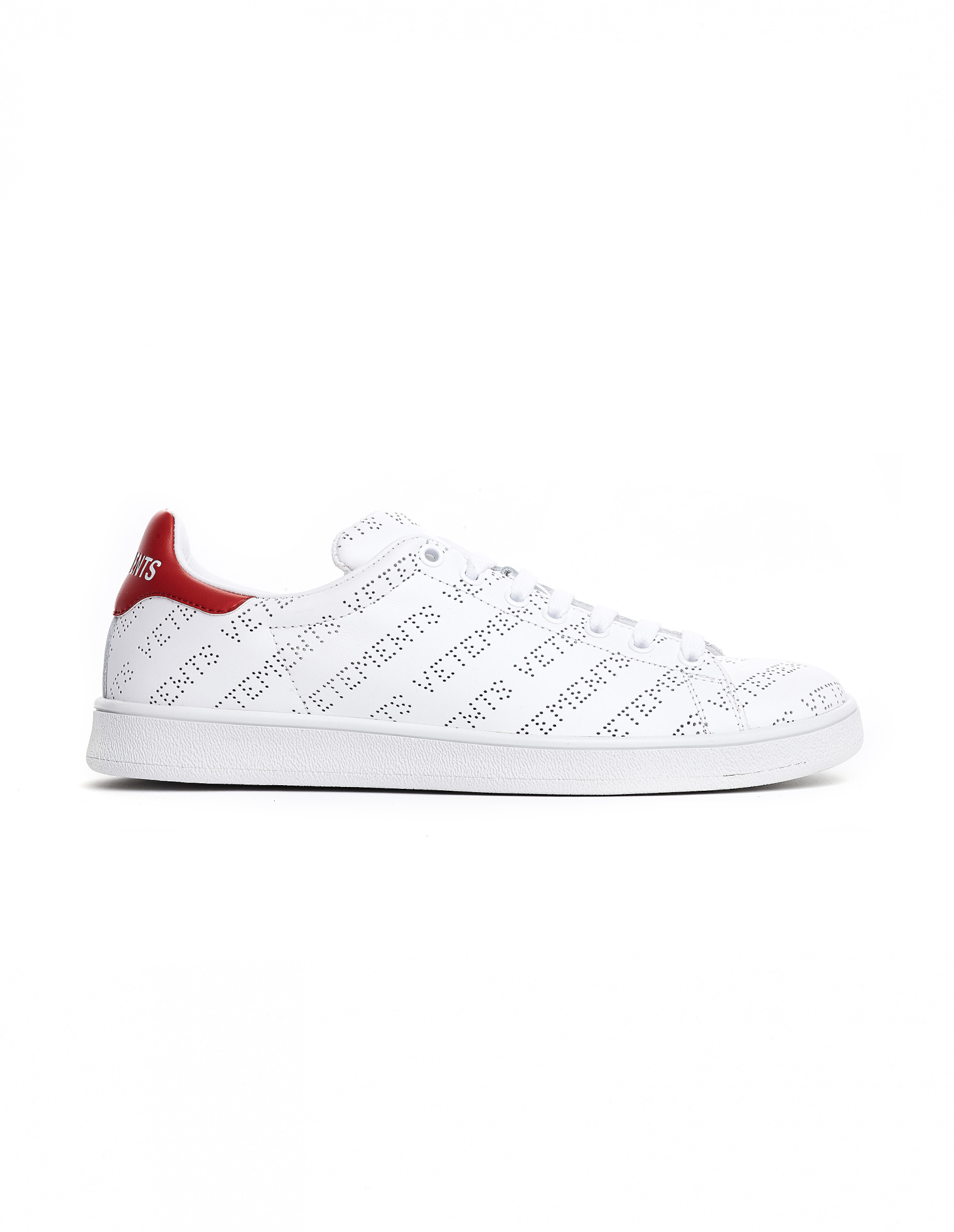 VETEMENTS Кожаные кроссовки Stan Smith с перфорацией