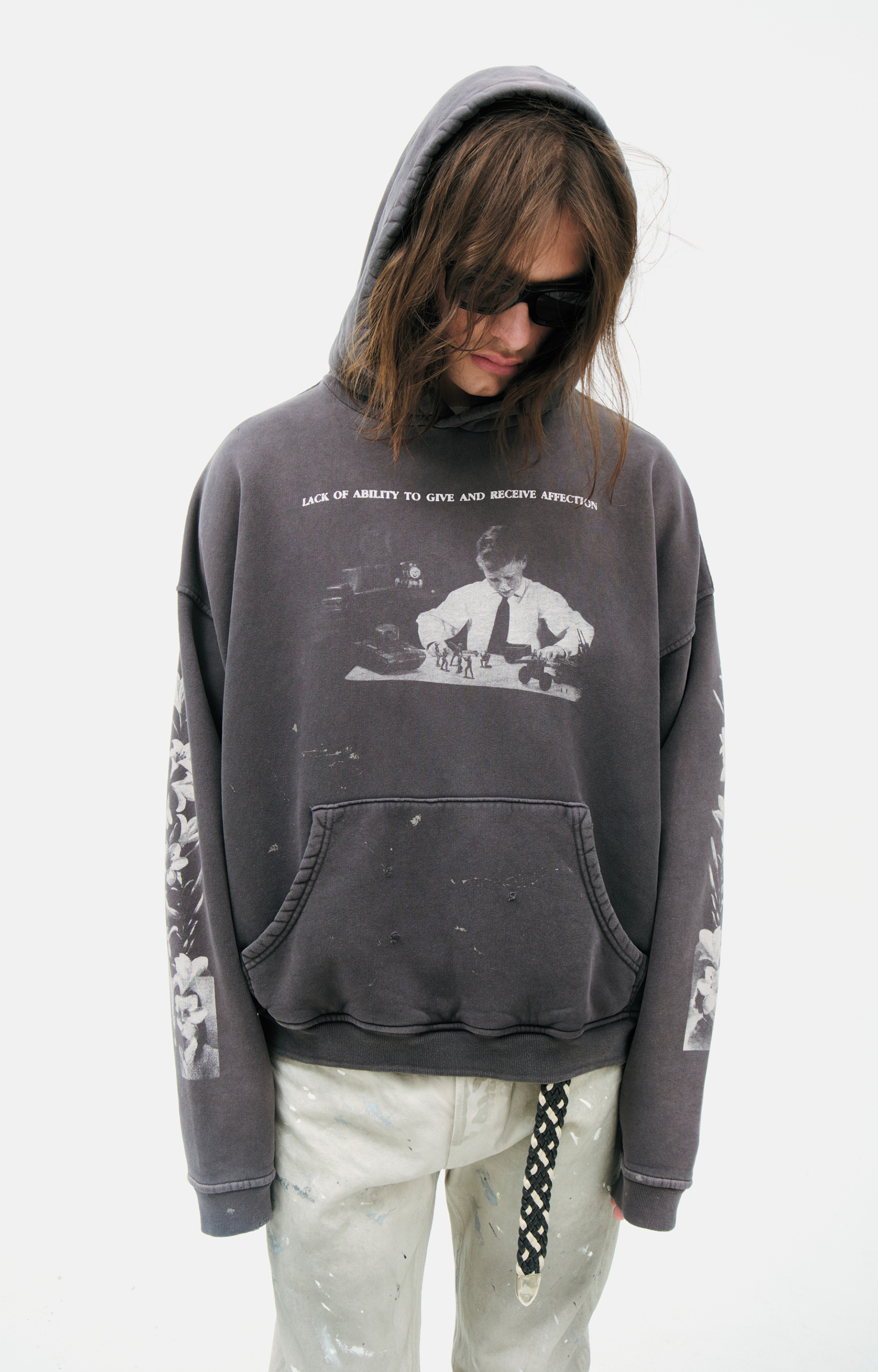 Enfants Riches Déprimés Printed cotton hoodie