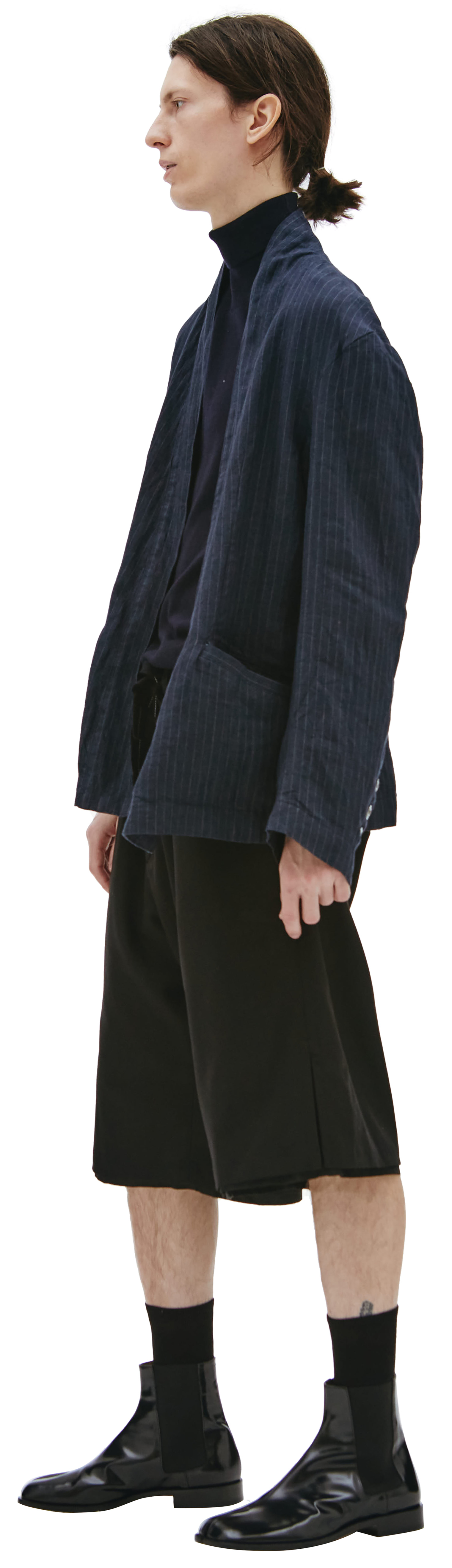 Greg Lauren Ollie Pinstripe linen jacket